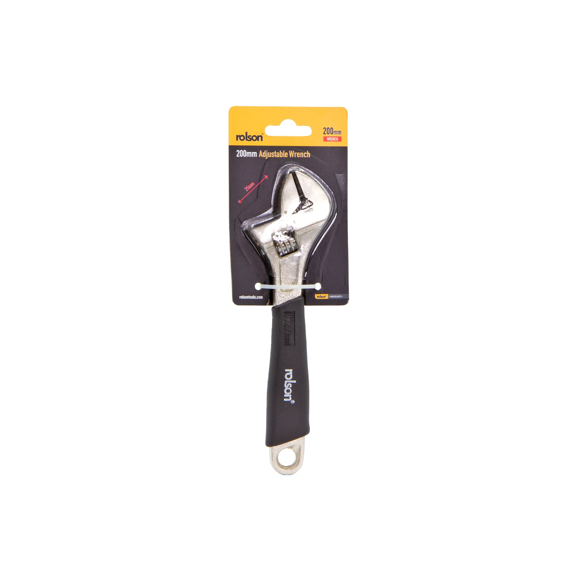 200mm Adjustable Wrench with Rubber Grip