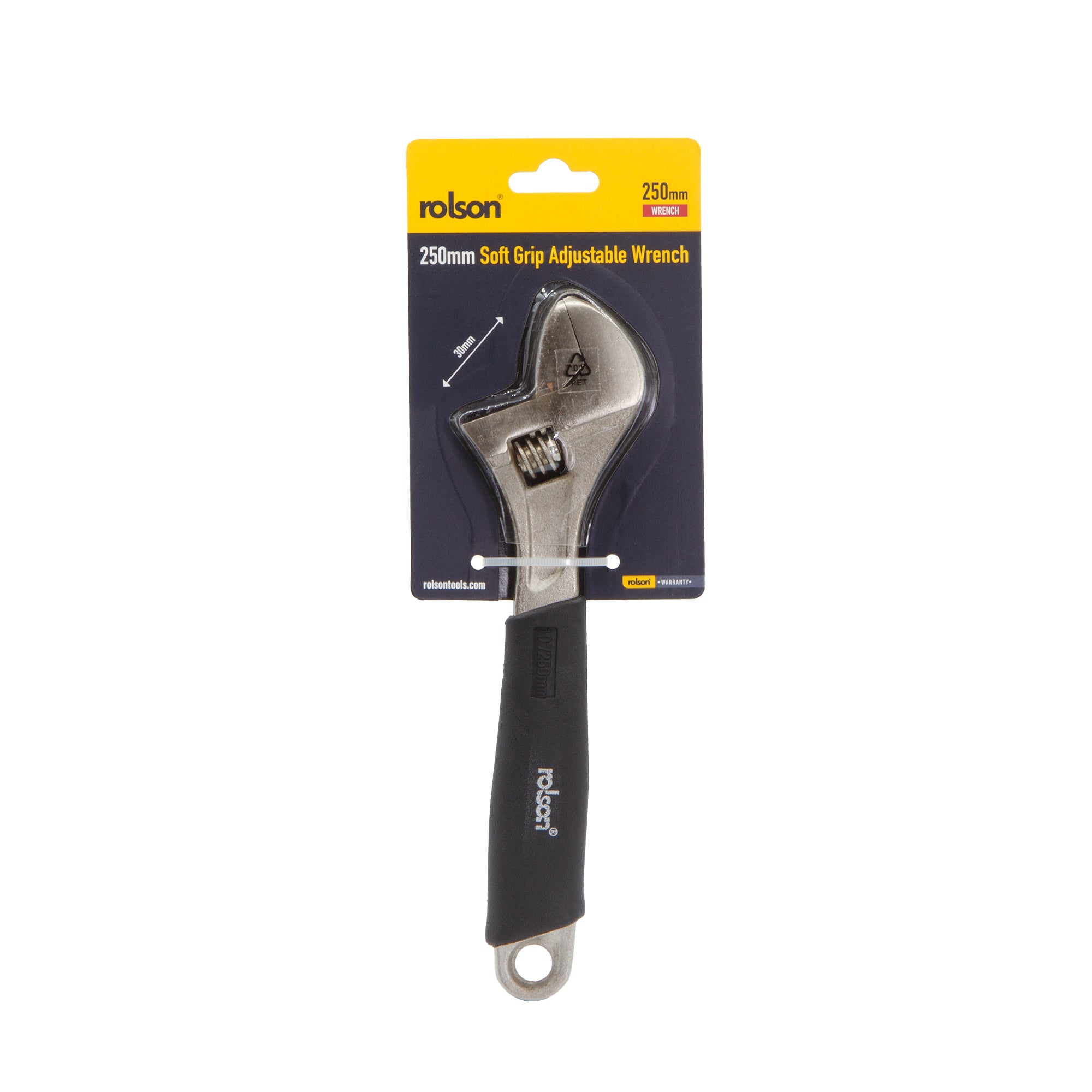 250mm Adjustable Wrench with Rubber Grip