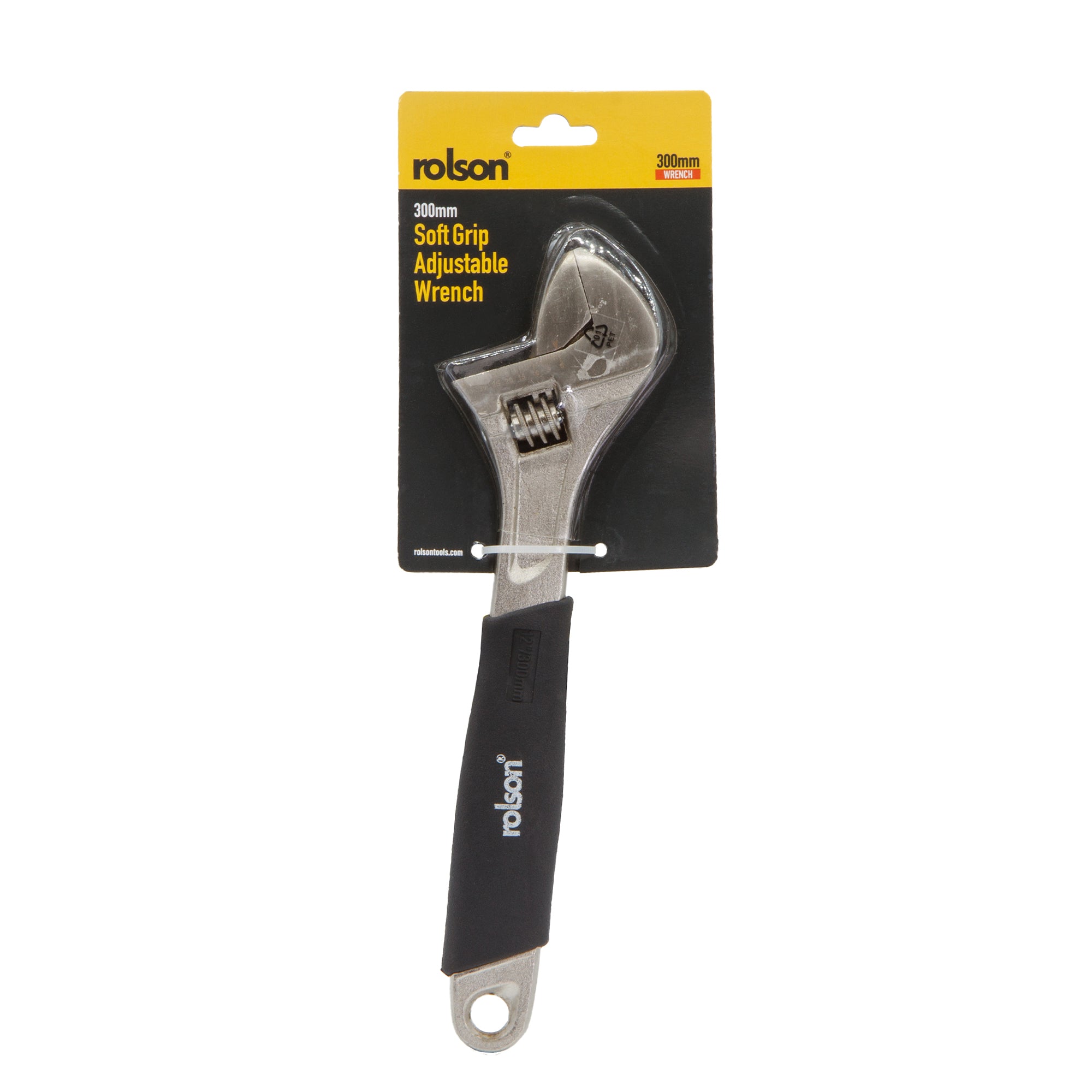 300mm Adjustable Wrench with Rubber Grip