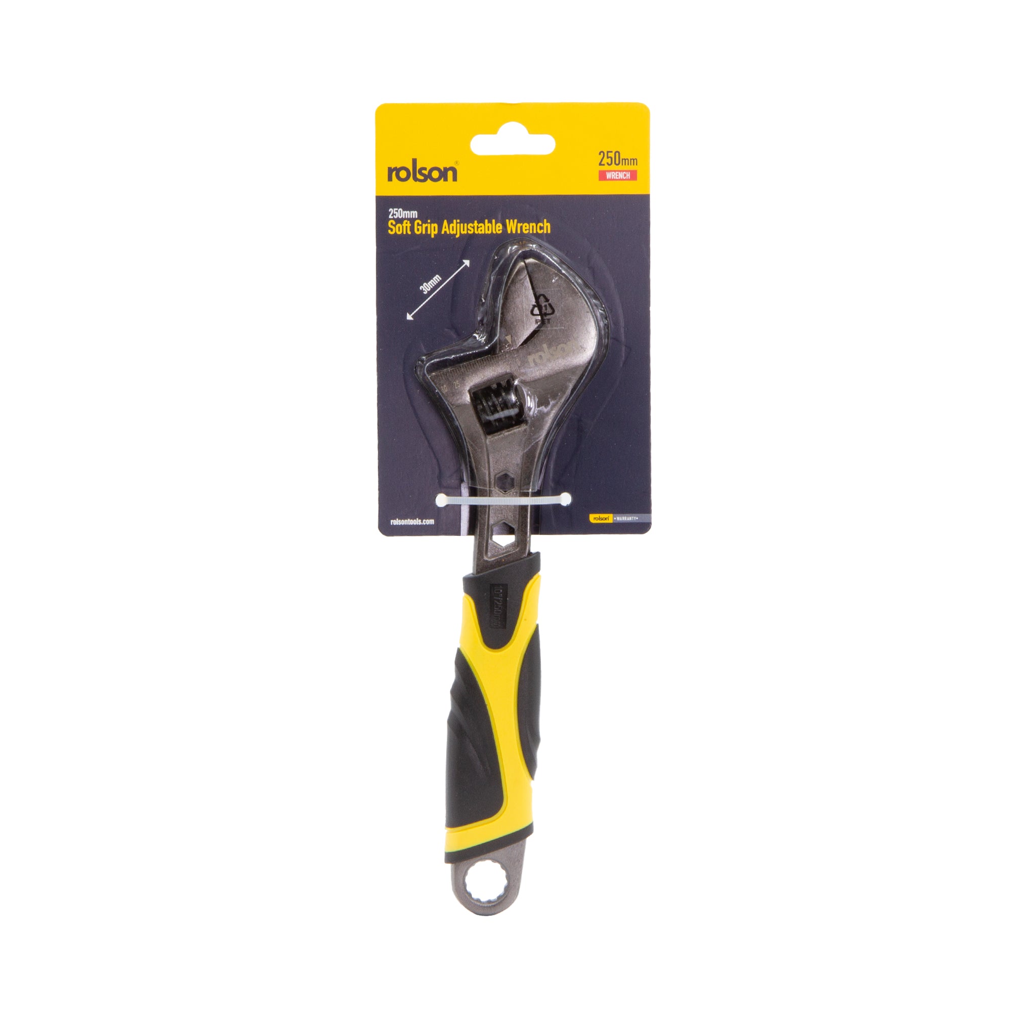 250mm Black Nickel Finish Adjustable Wrench