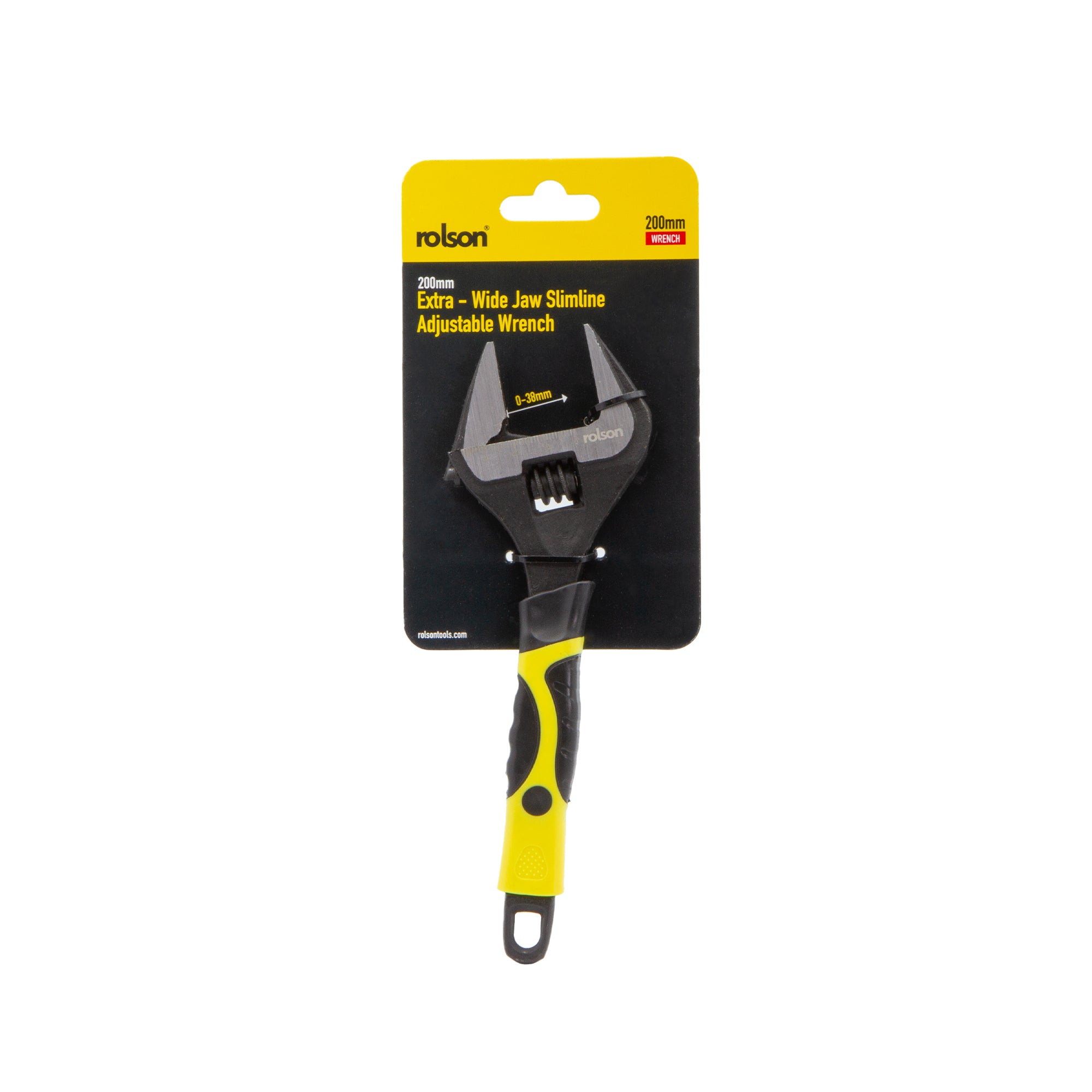 200mm Extra Wide Jaw Slimline Adjustable Wrench