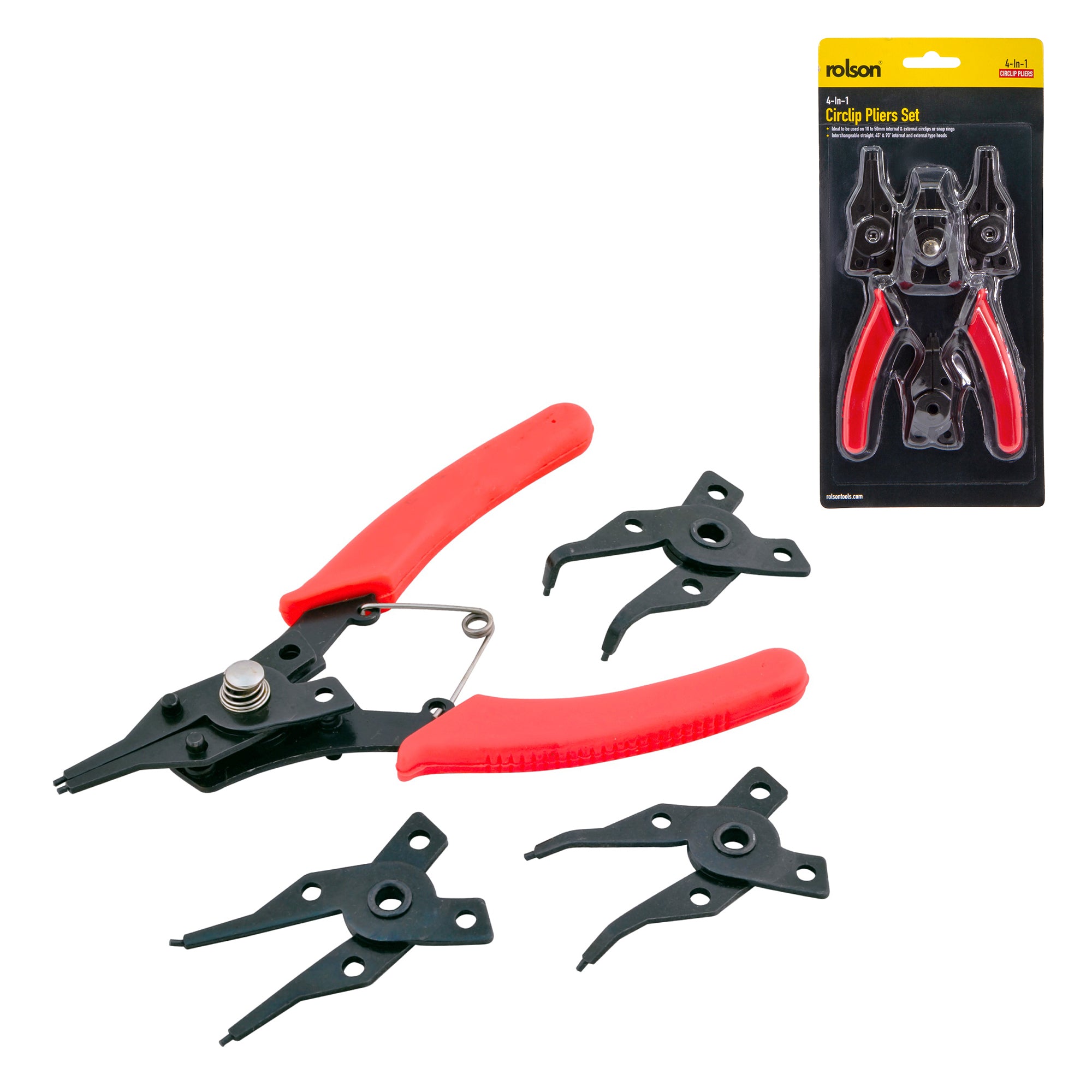 4 Head Circlip Pliers Set