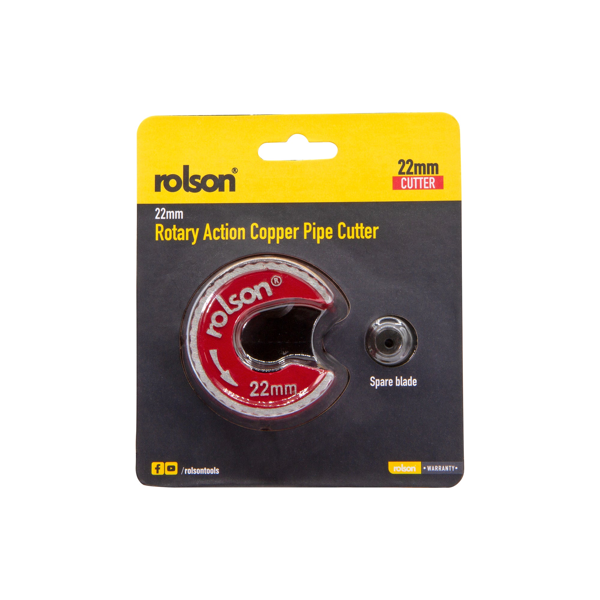 Rotary Action 22mm Copper Pipe Cutter with Spare Blade