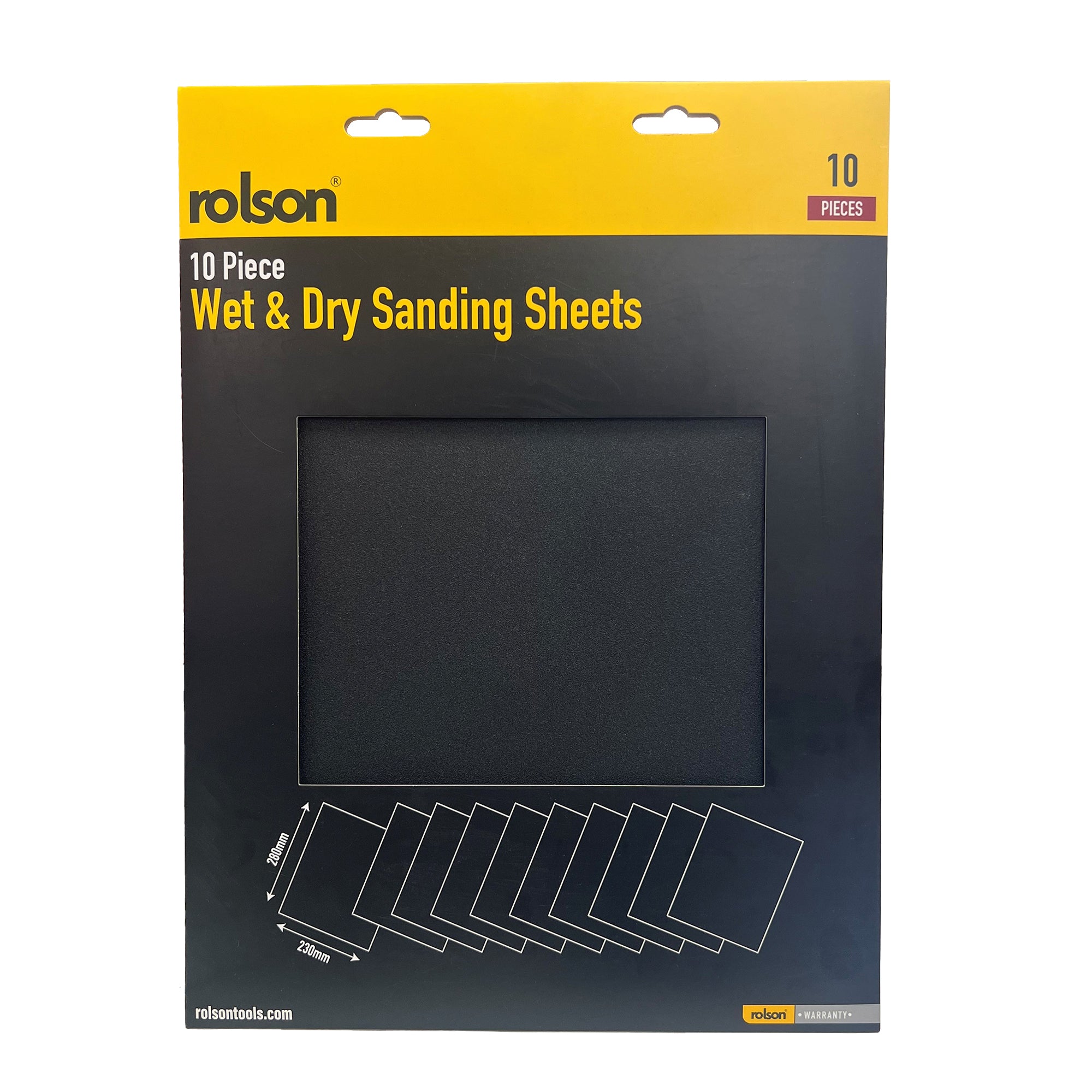 10 Piece 230 x 280mm Wet & Dry Sanding Sheets