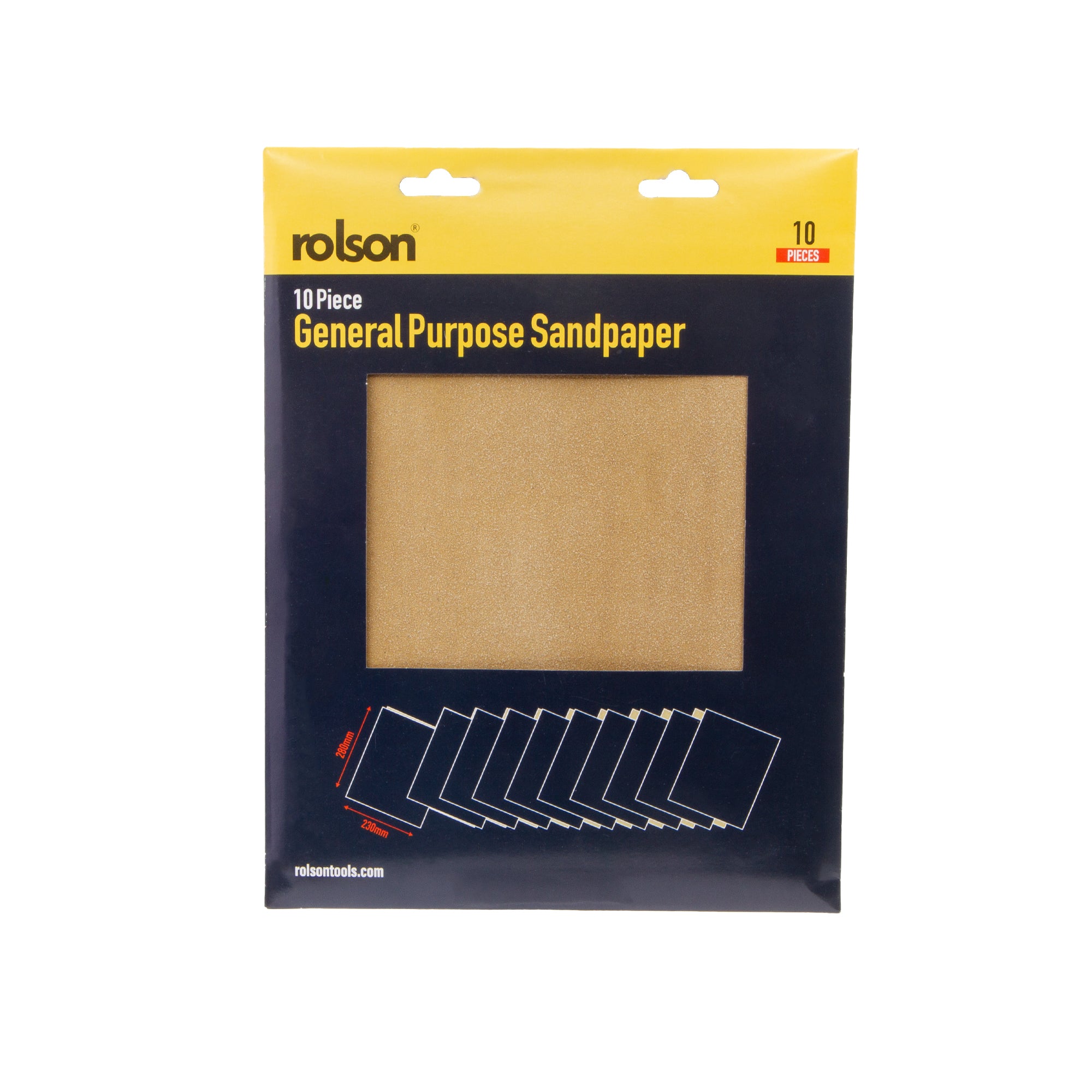 10 Piece 230 x 280mm Sandpaper Sheets