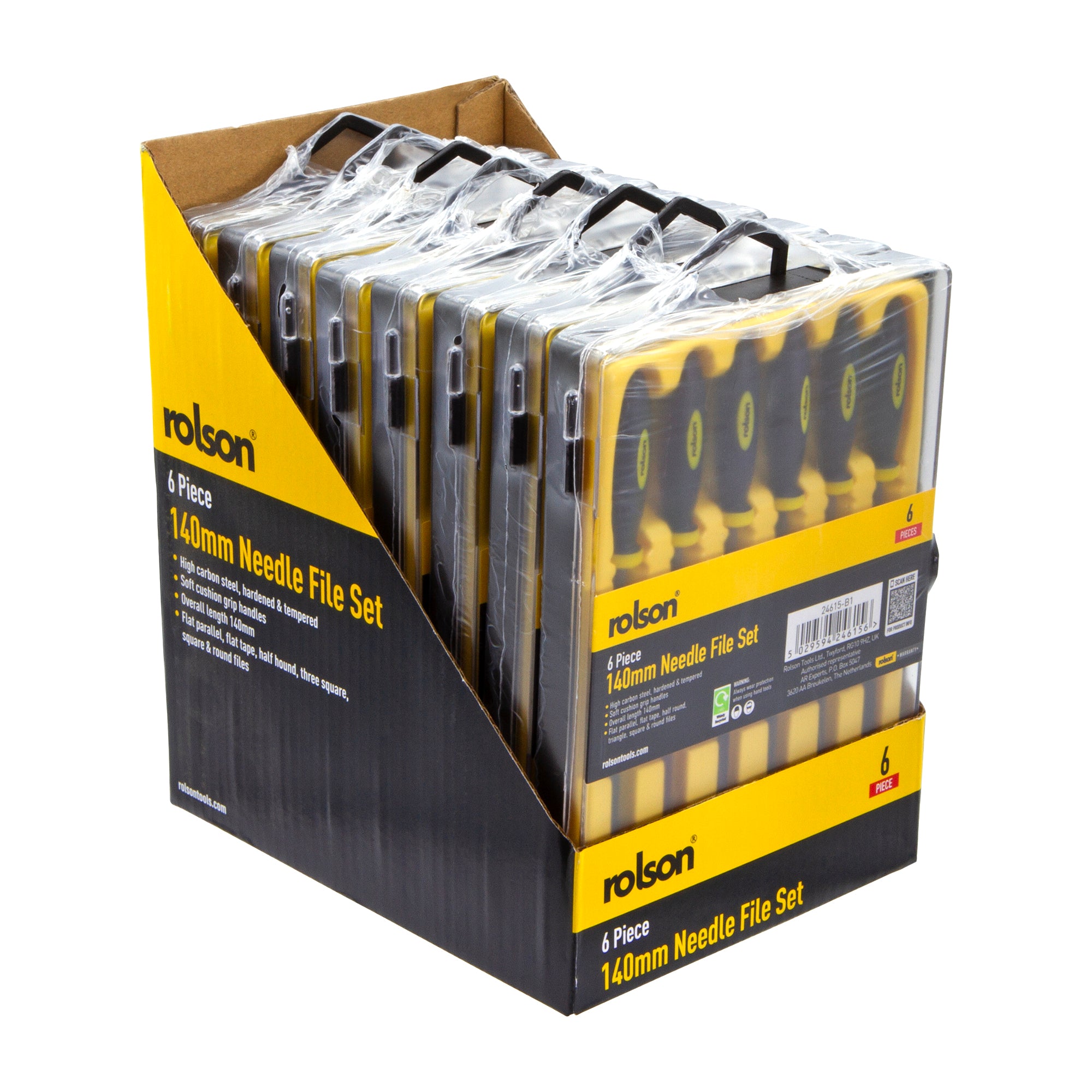 6 Piece 140mm Needle File Set