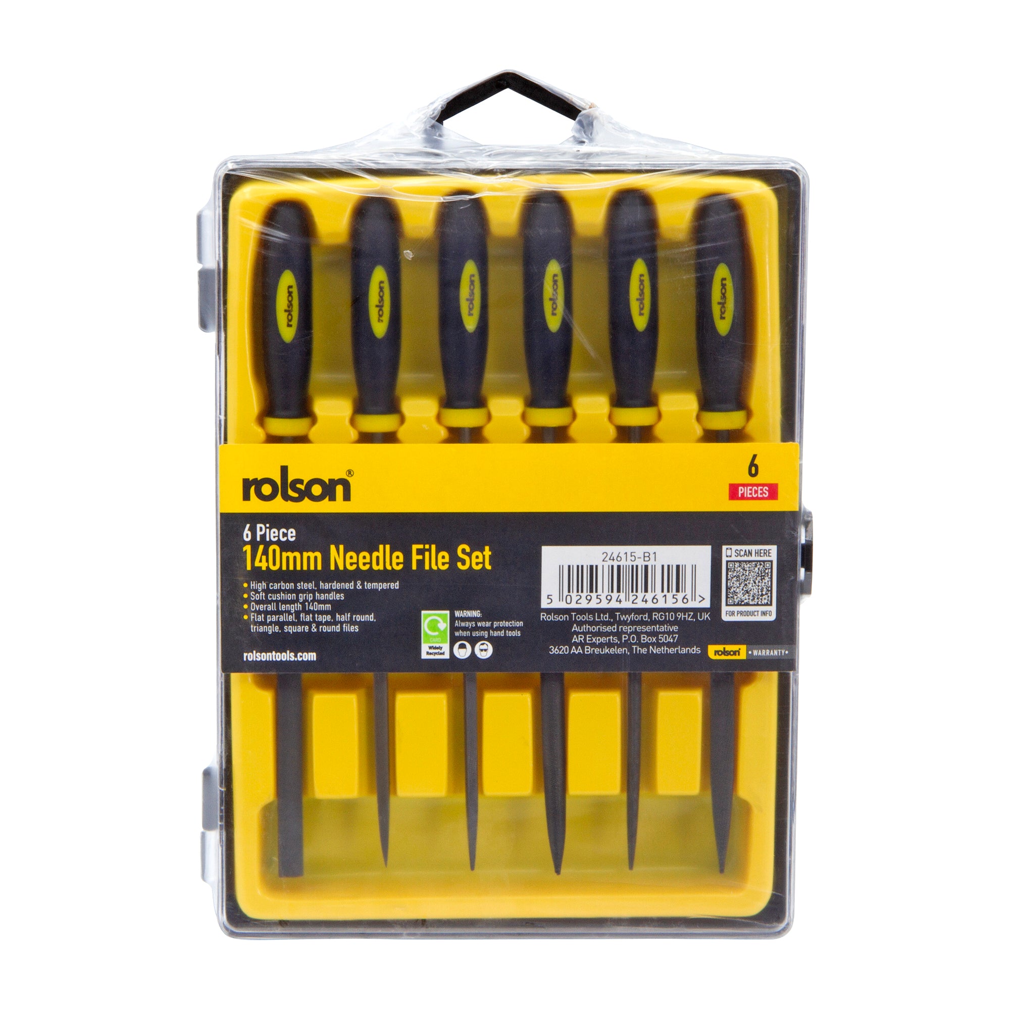 6 Piece 140mm Needle File Set