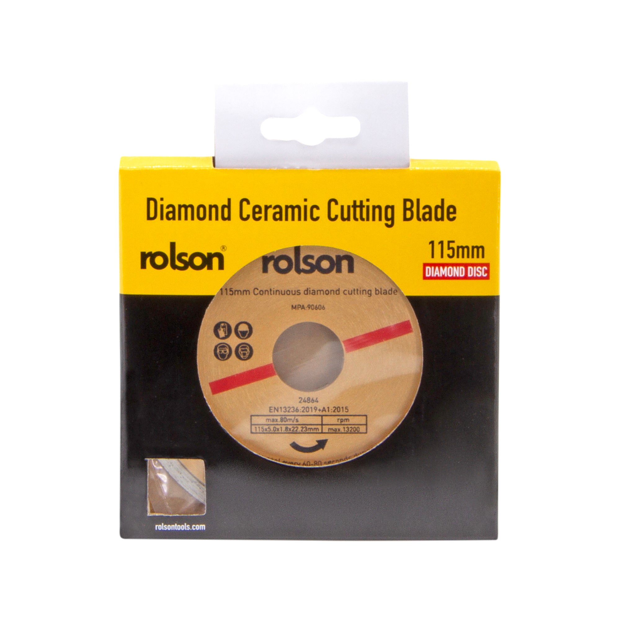 115mm Continuous Ceramic Tile Cutting Diamond Tipped Blade