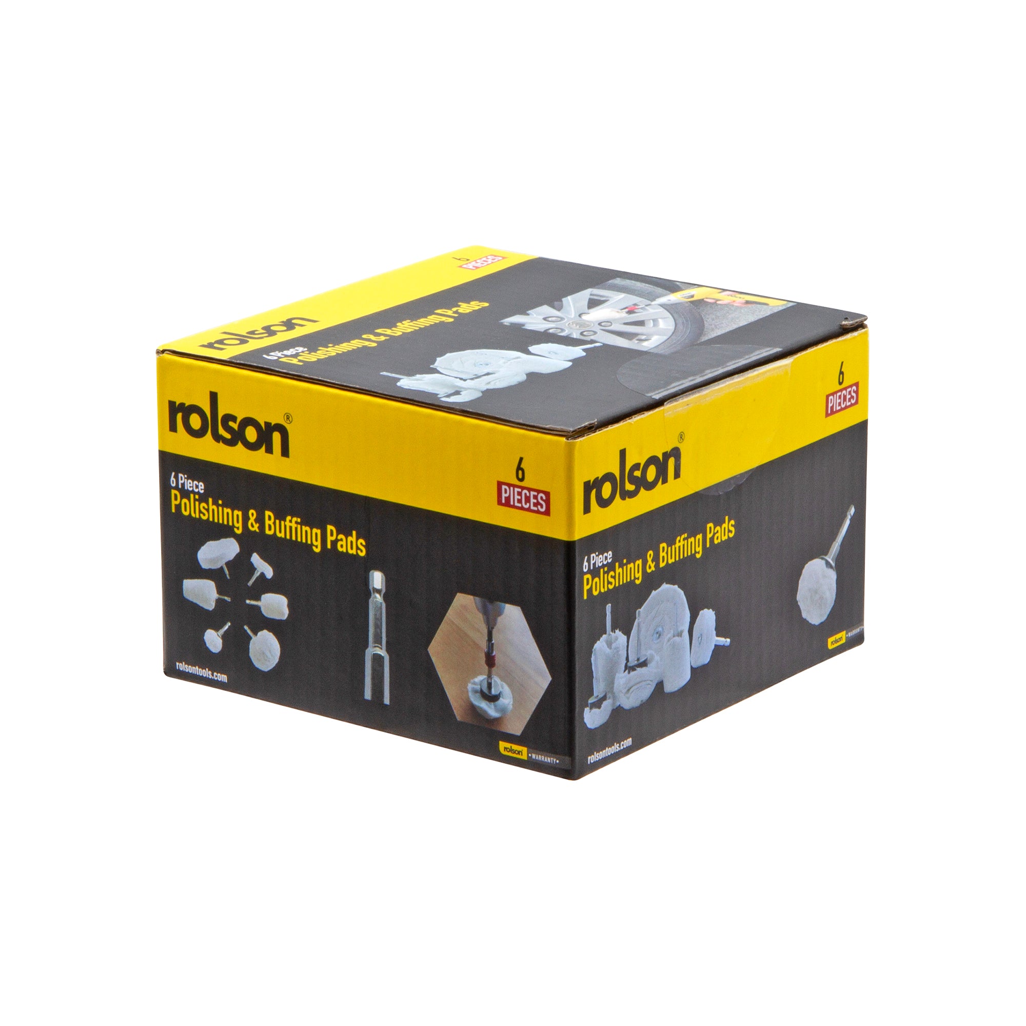 6 Piece ¼" Hex Shank Polishing & Buffing Pads