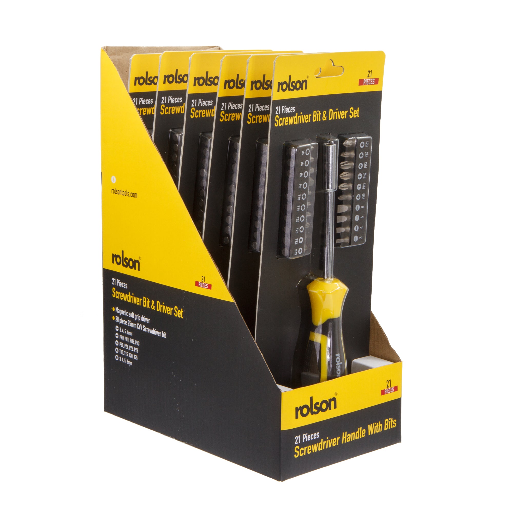 21 Piece Screwdriver Bit & Driver Set