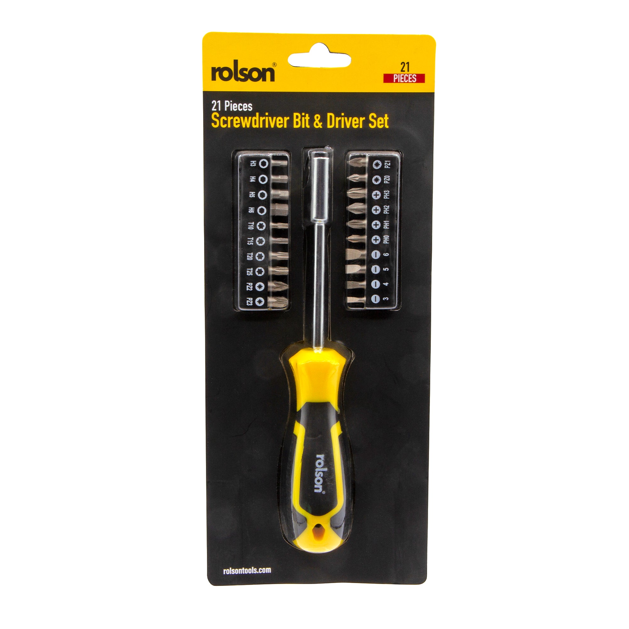 21 Piece Screwdriver Bit & Driver Set