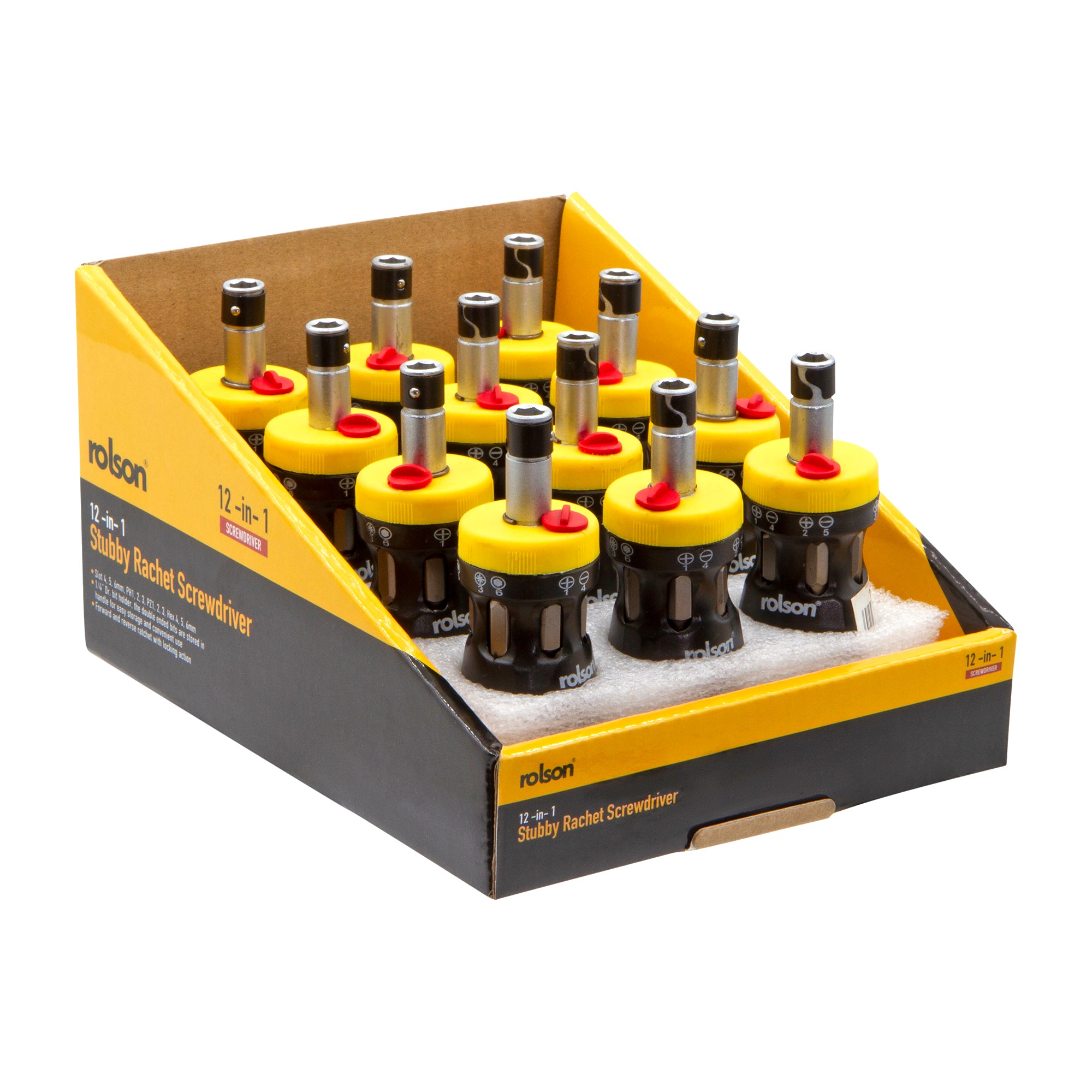 12-in-1 Stubby Ratchet Screwdriver