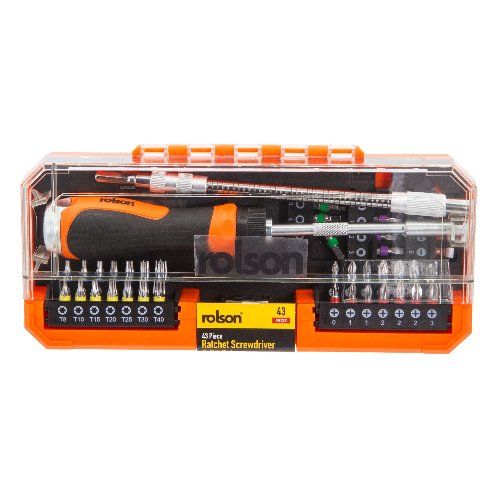 43 Piece Ratchet Screwdriver & Bit Set