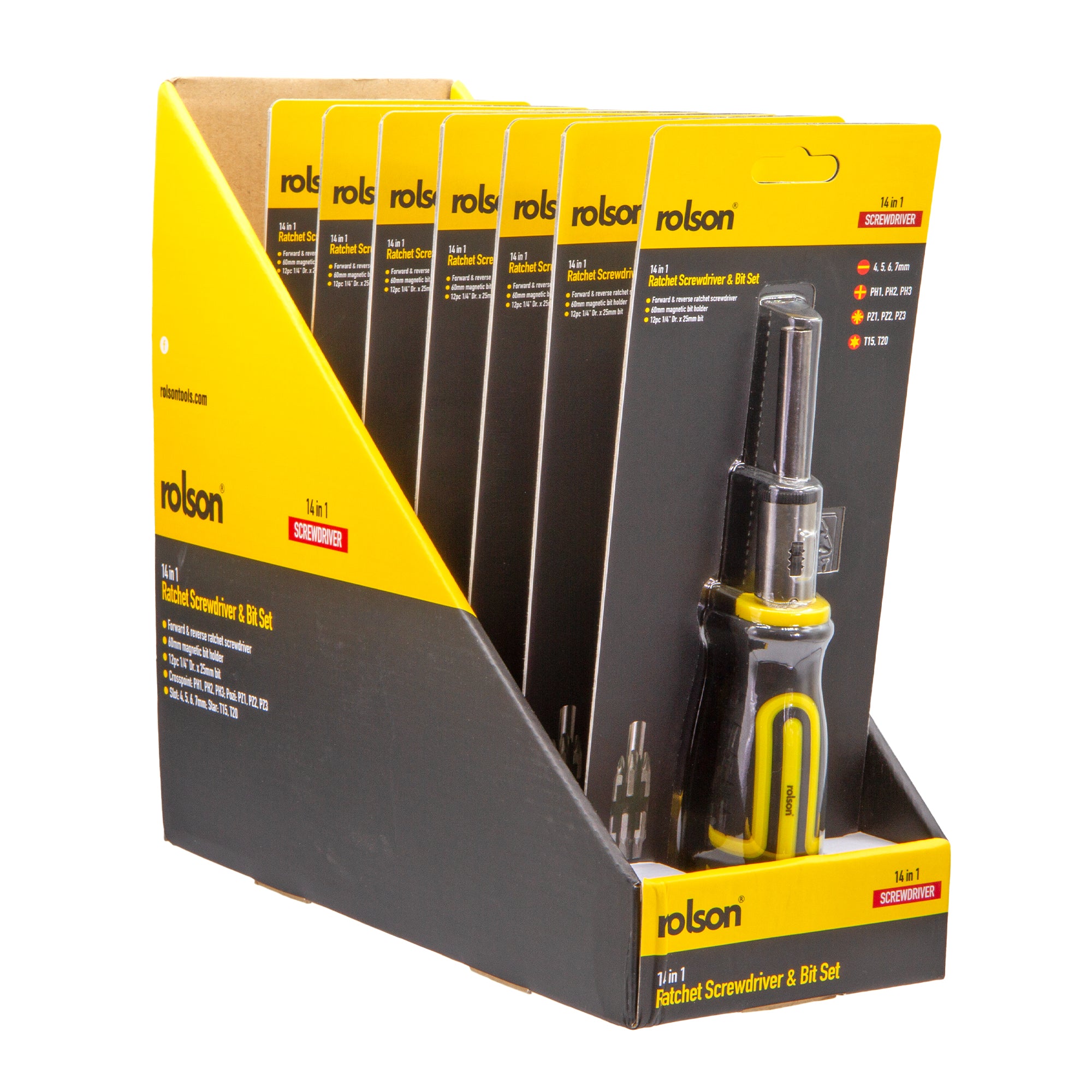 14-in-1 Ratchet Screwdriver & Bit Set