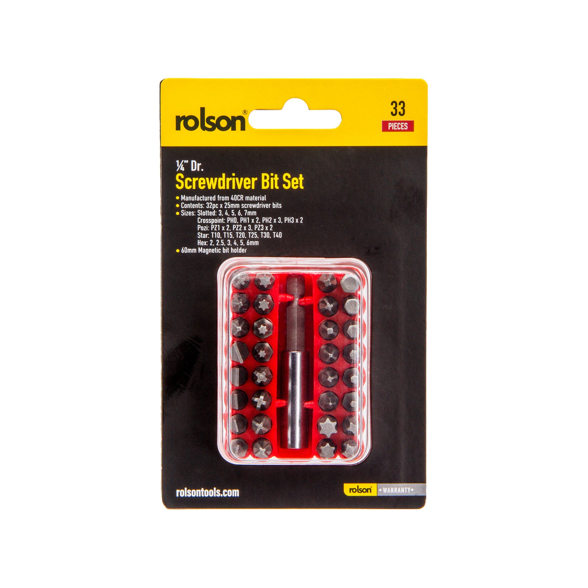 33 Piece Screwdriver Bit Set