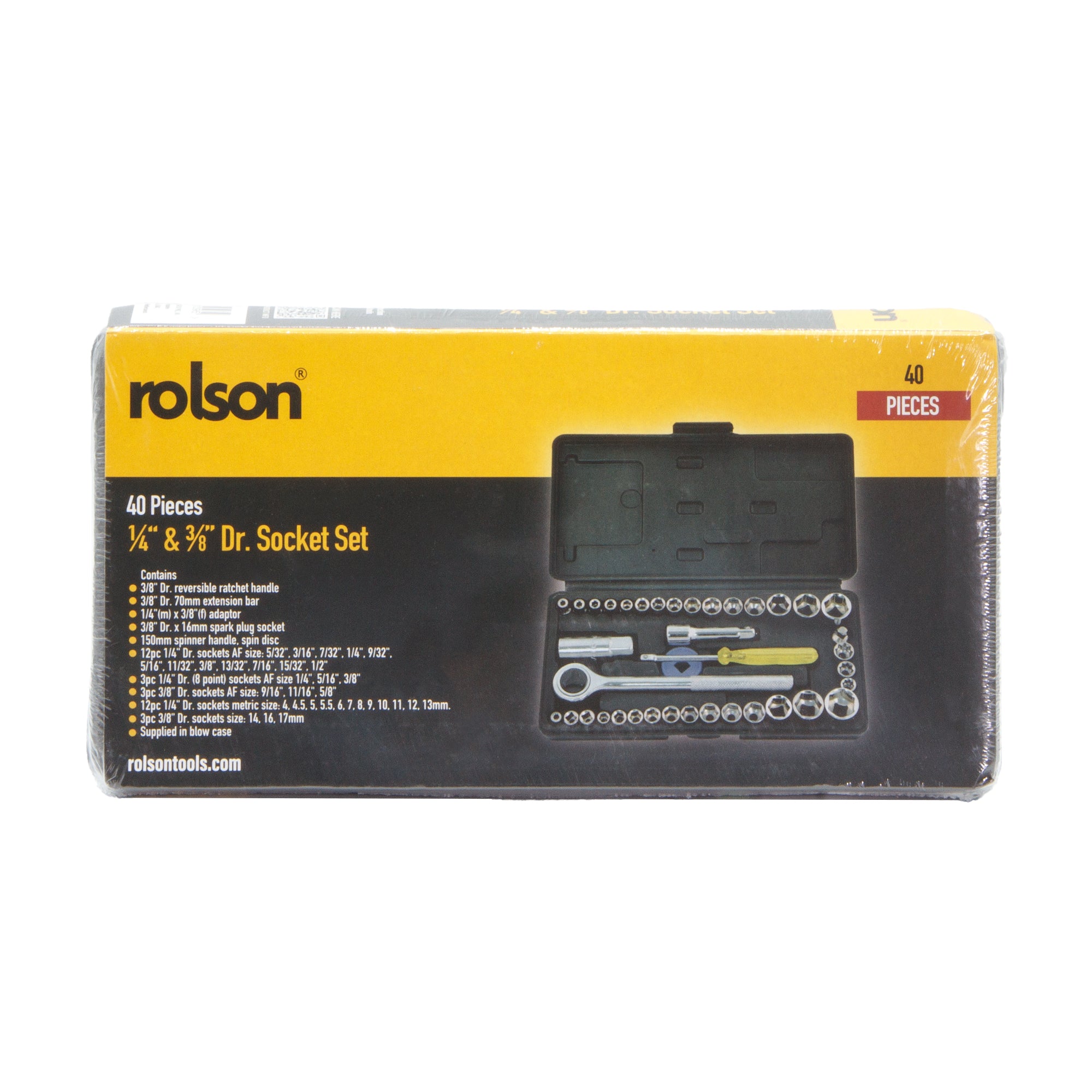 40 Piece ¼" & ⅜" Dr. Socket Set