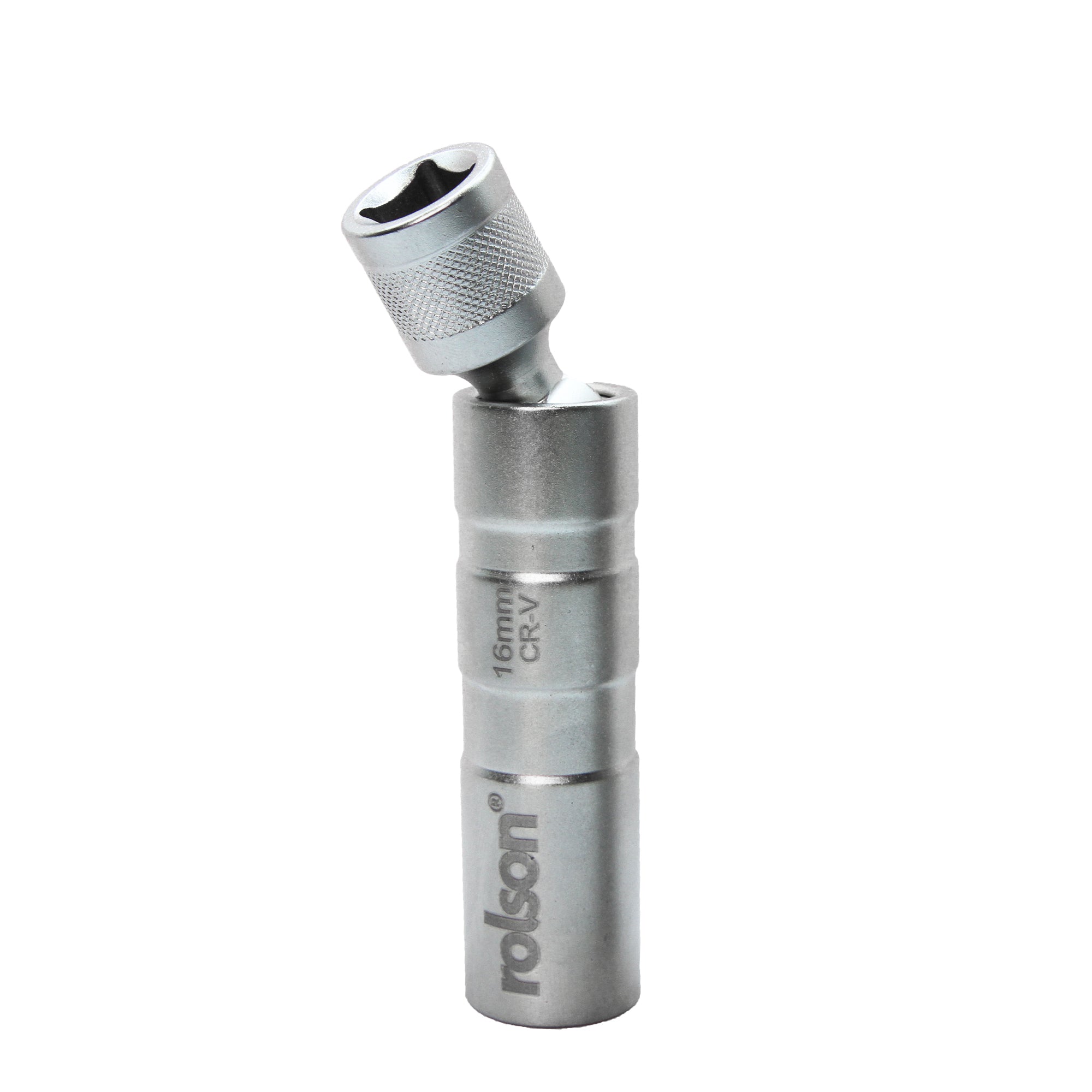 16mm ⅜" Dr. Thin Wall Magnetic Swivel Spark Plug Socket
