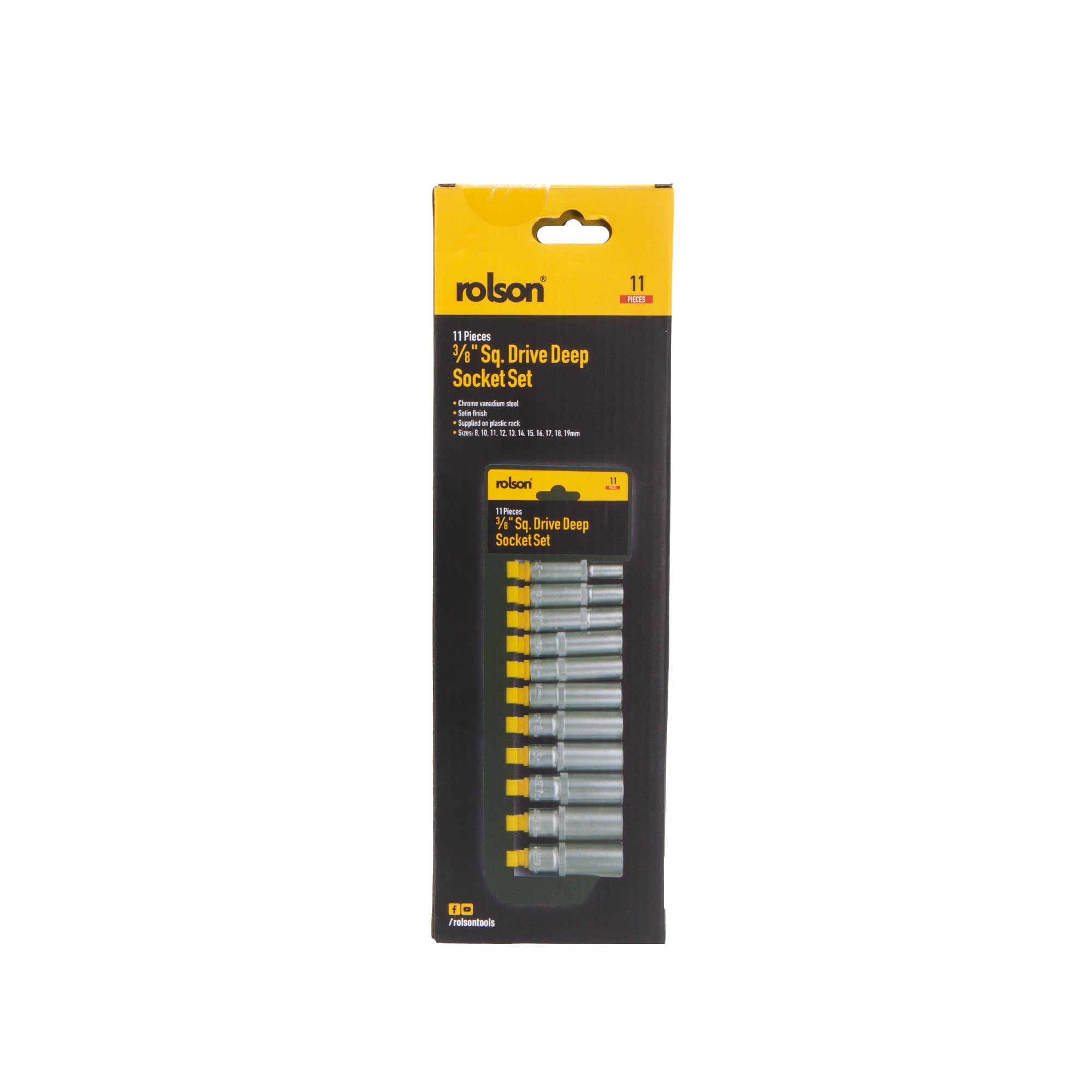 11 Piece ⅜" Sq. Dr. Metric Deep Sockets