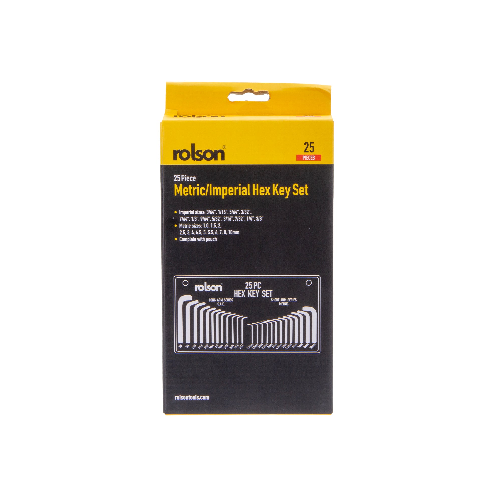 25 Piece Hex Key Set MM/AF