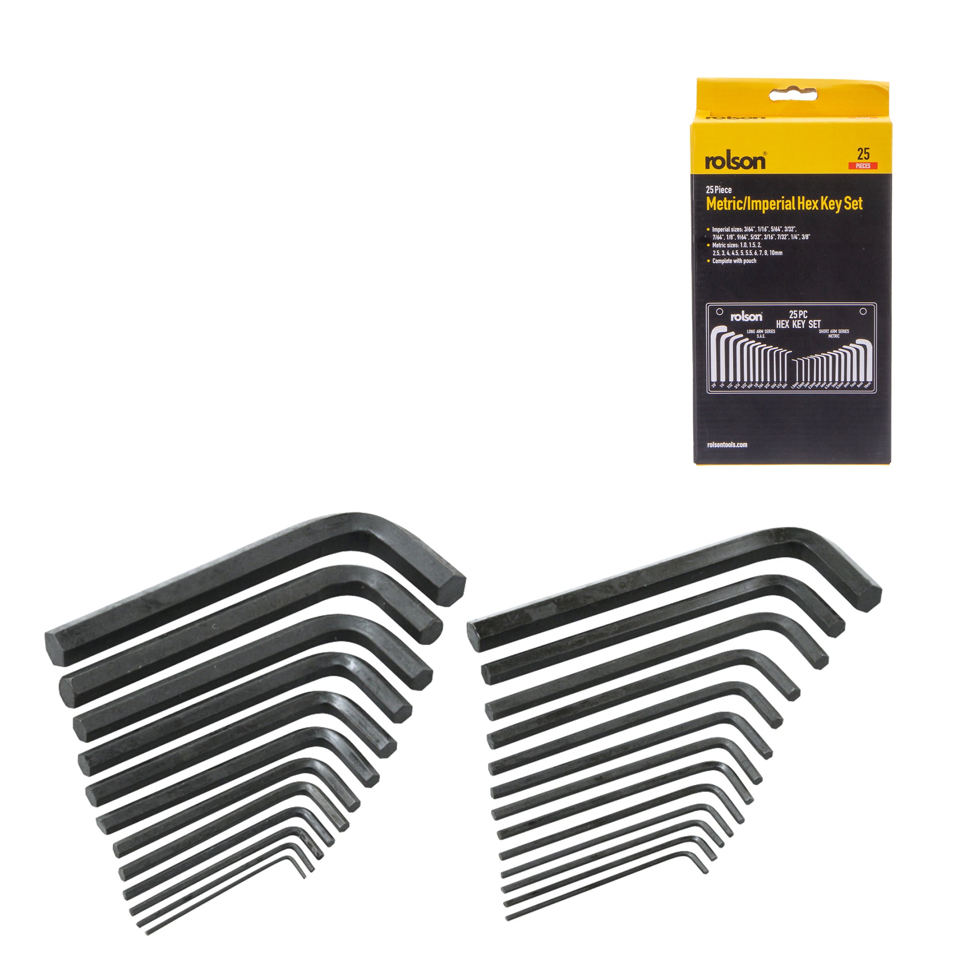 25 Piece Hex Key Set MM/AF