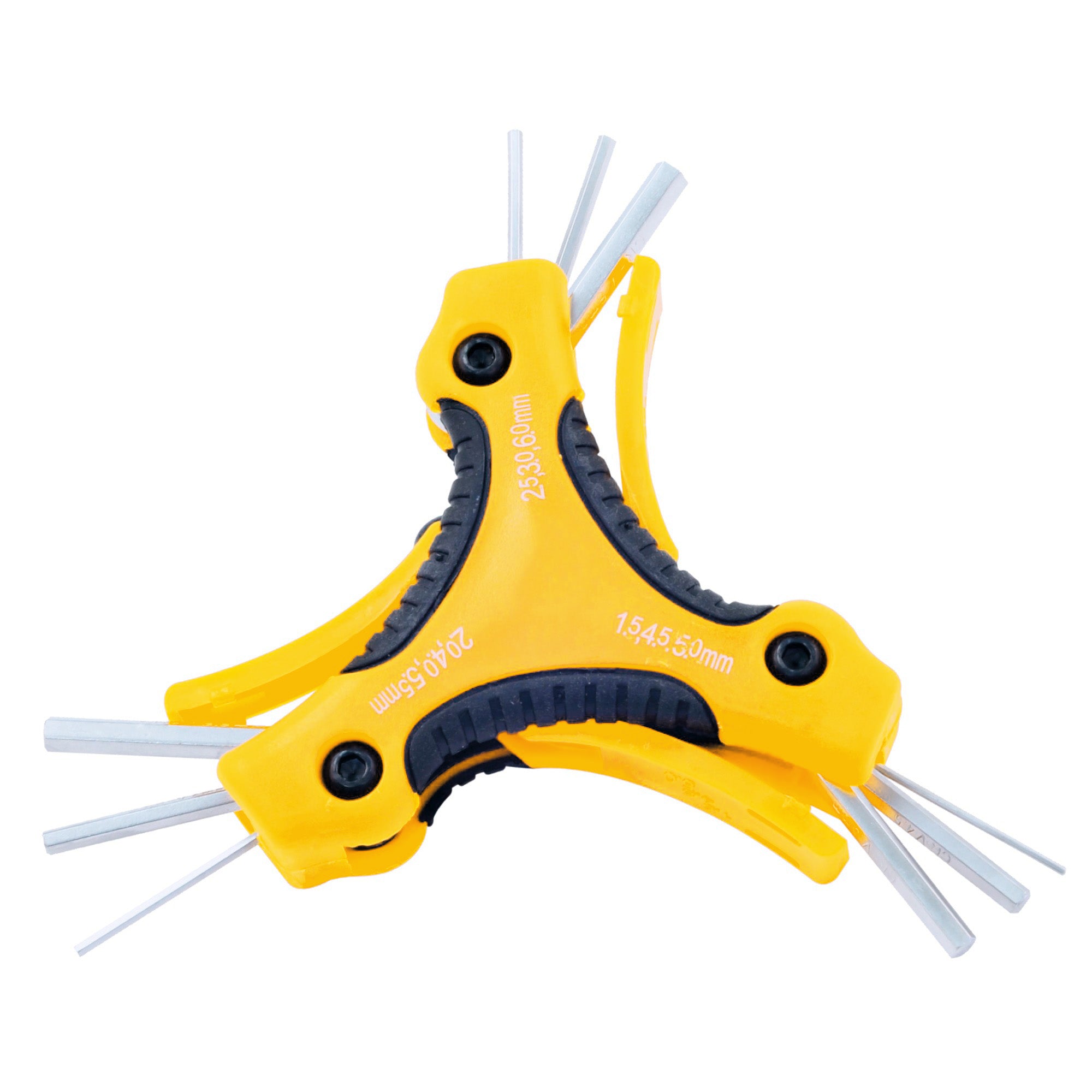 9 Piece Folding Triangle Hex Key Set