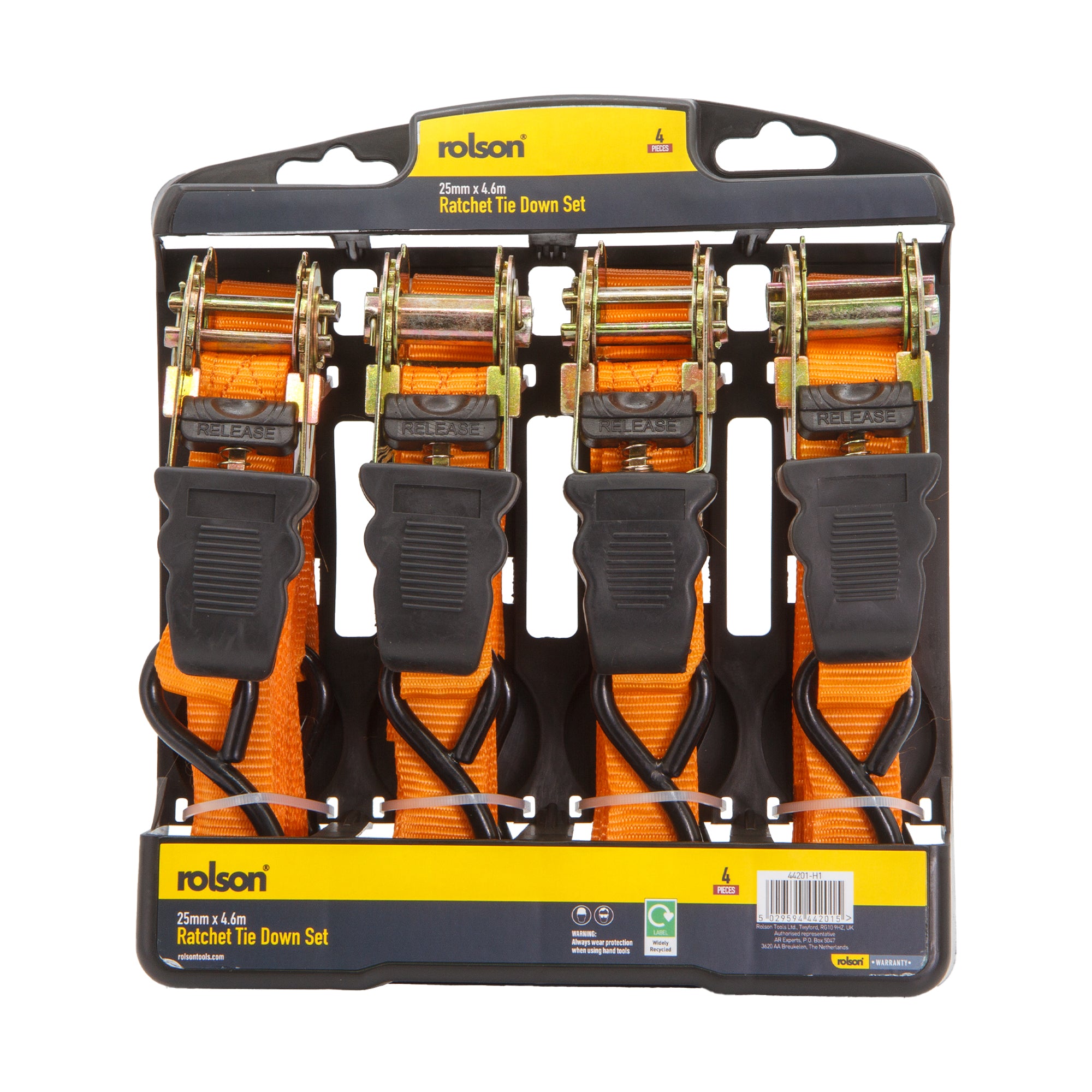 4 Piece Ratchet Tie Down