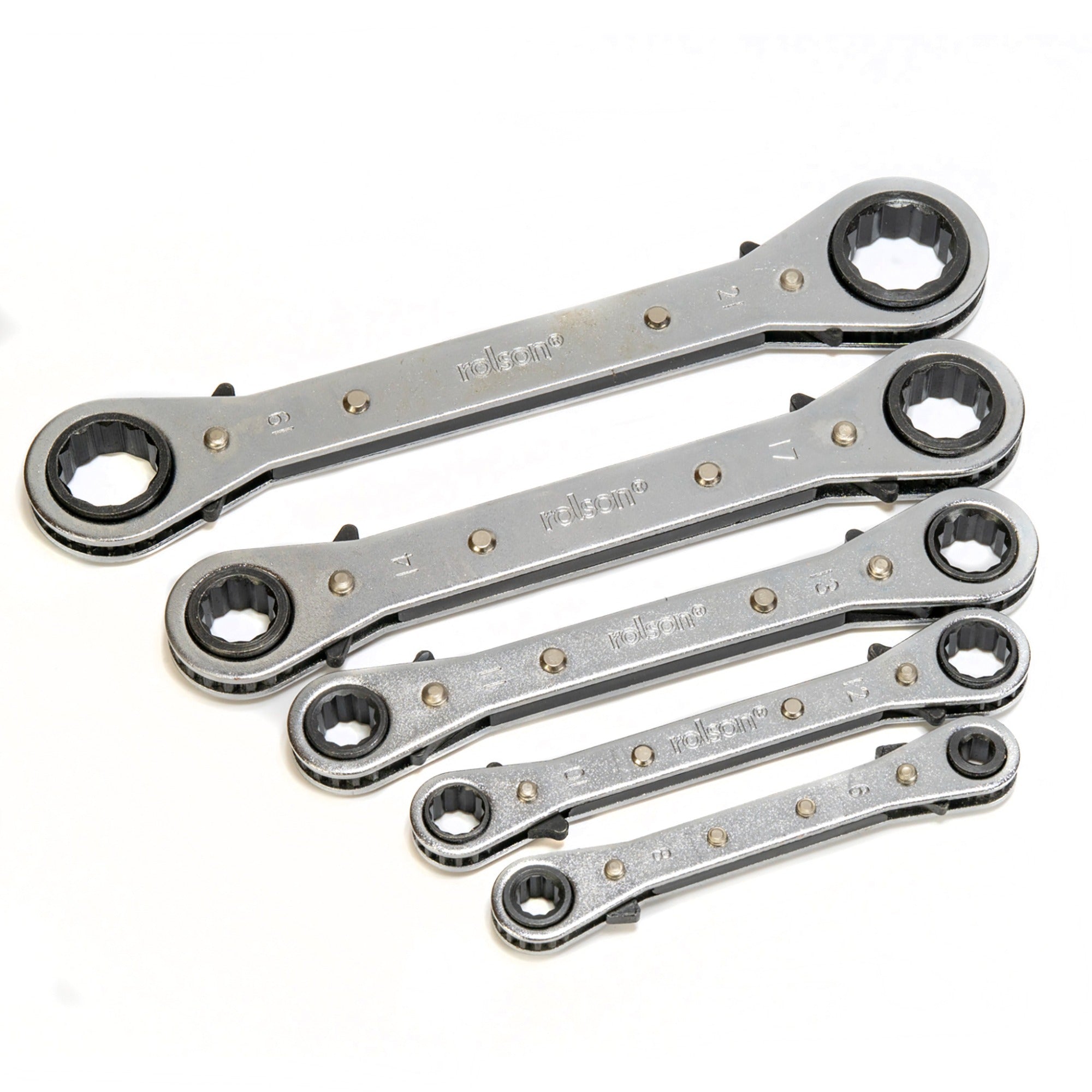 5 Piece Ratchet Ring Spanner