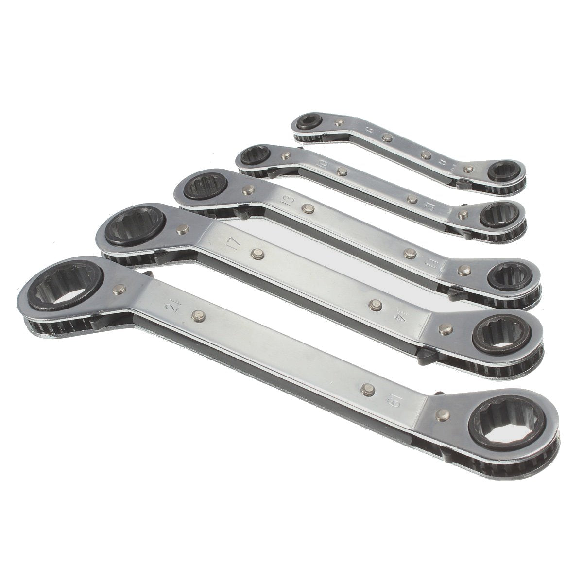 5 Piece Offset Ratchet Ring Spanner Set