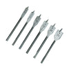 6 Piece Flat Wood Drill Bit Set