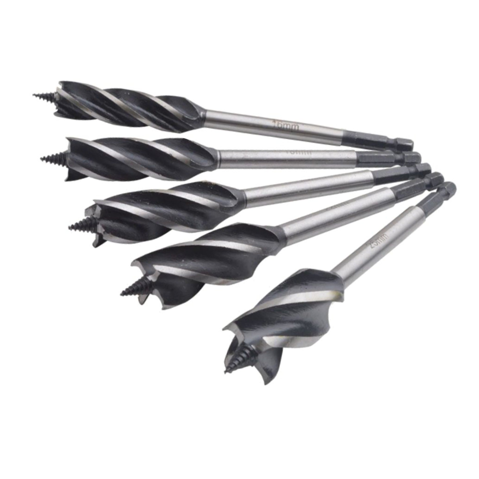 5 Piece Wood Auger Drill Bit Set
