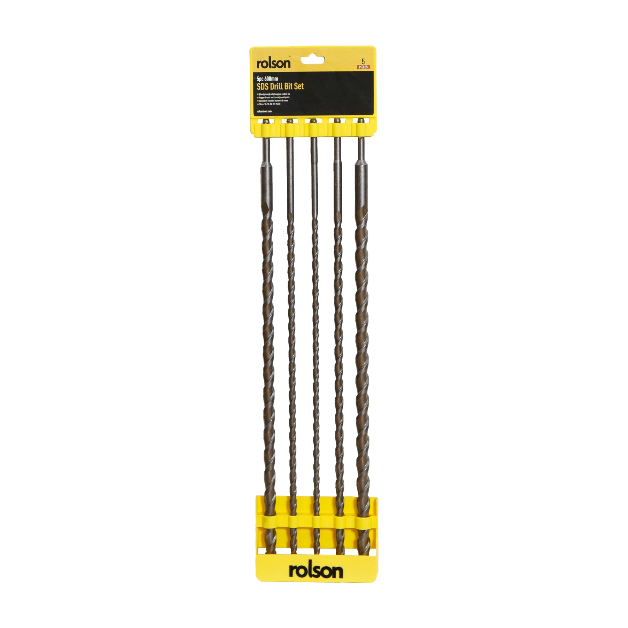 5 Piece 600mm SDS Plus Drill Bit Set