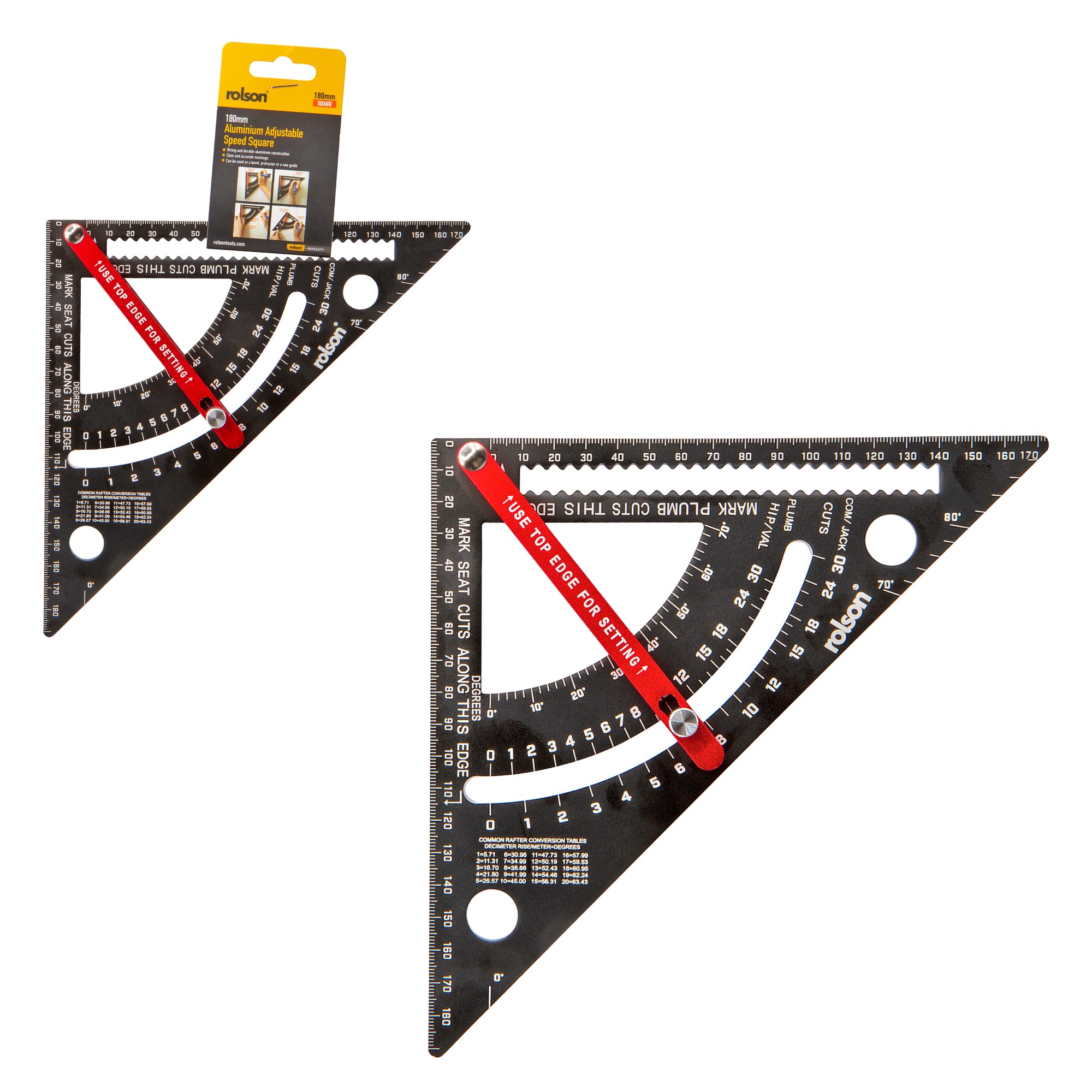 180mm Aluminium Adjustable Speed Square