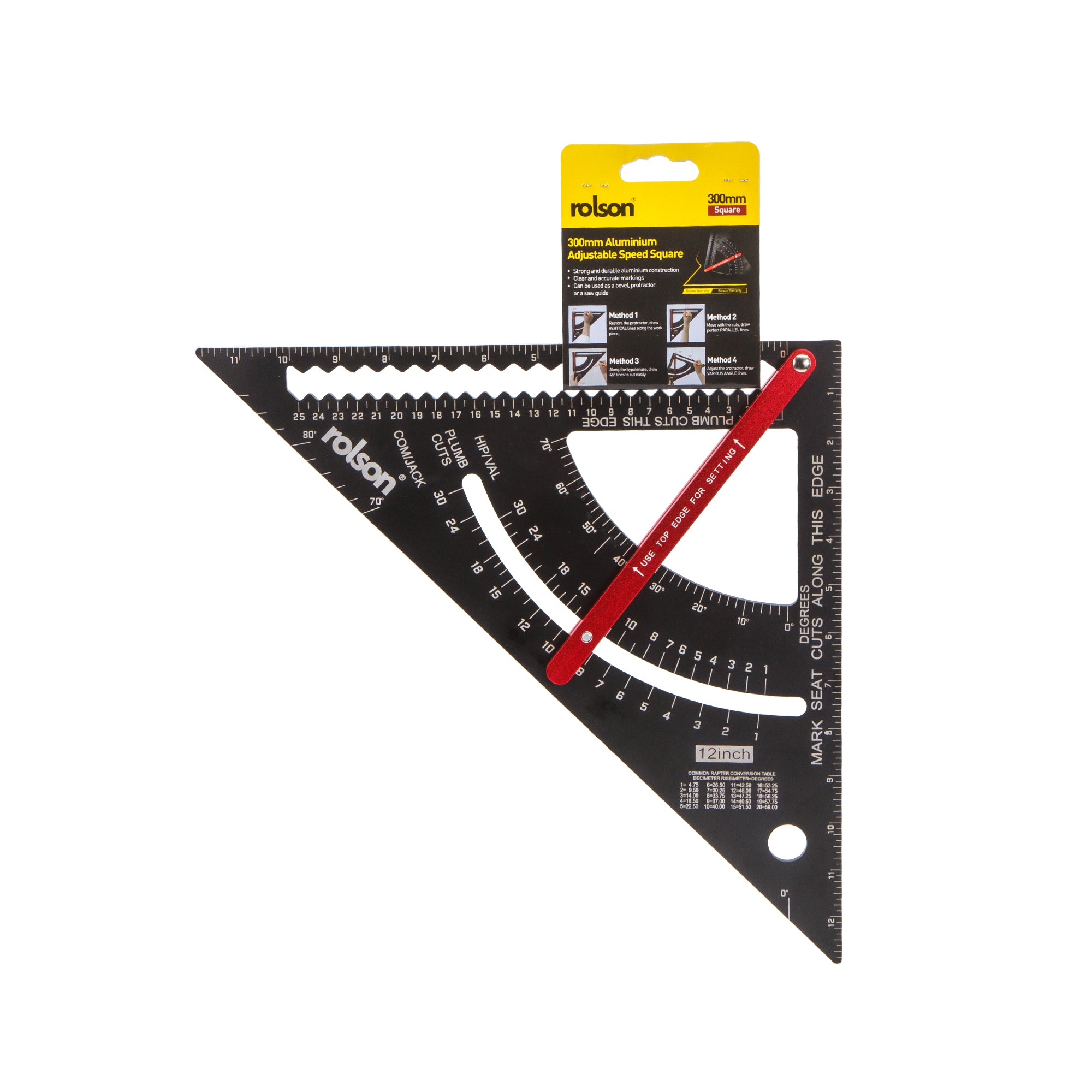 300mm Aluminium Adjustable Speed Square
