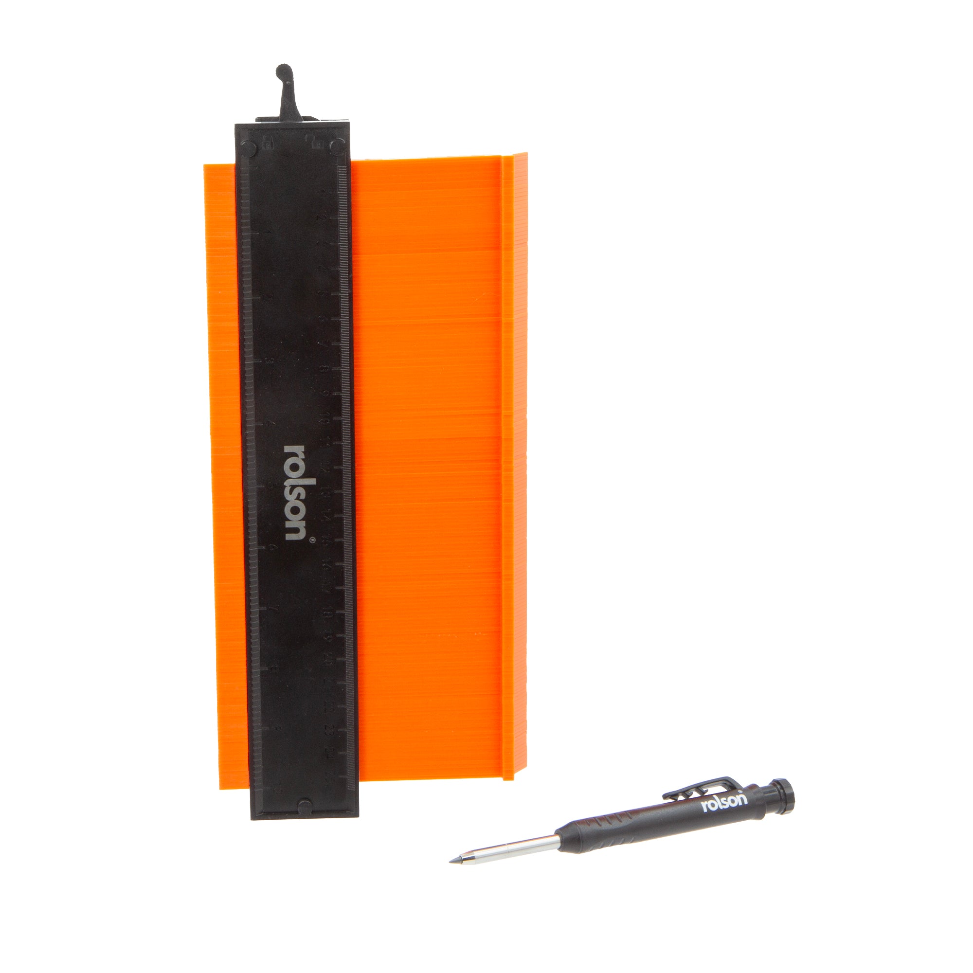 250mm Locking Contour Gauge & Deep Hole Marker Pencil