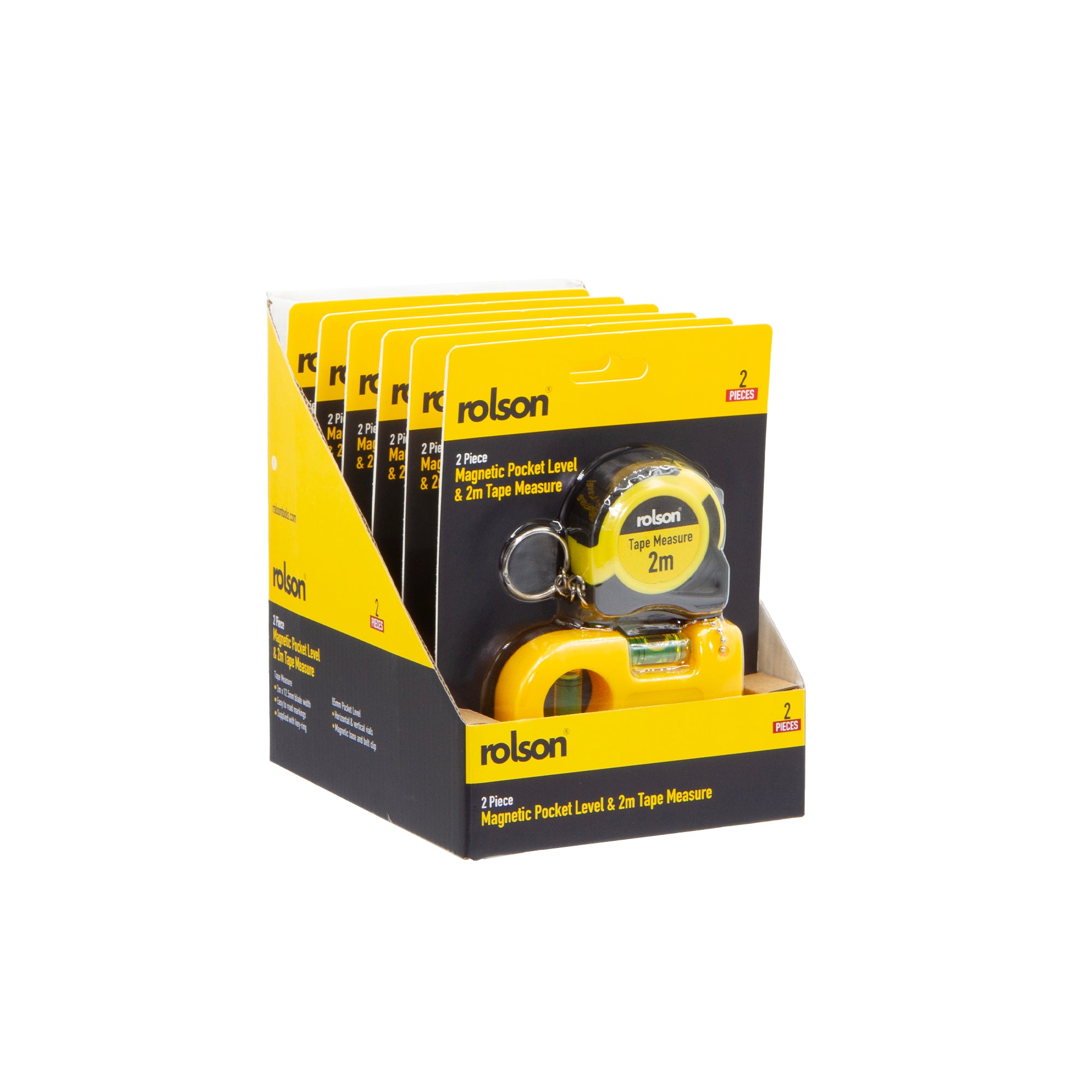 Magnetic Pocket Level & 2m Tape Measure