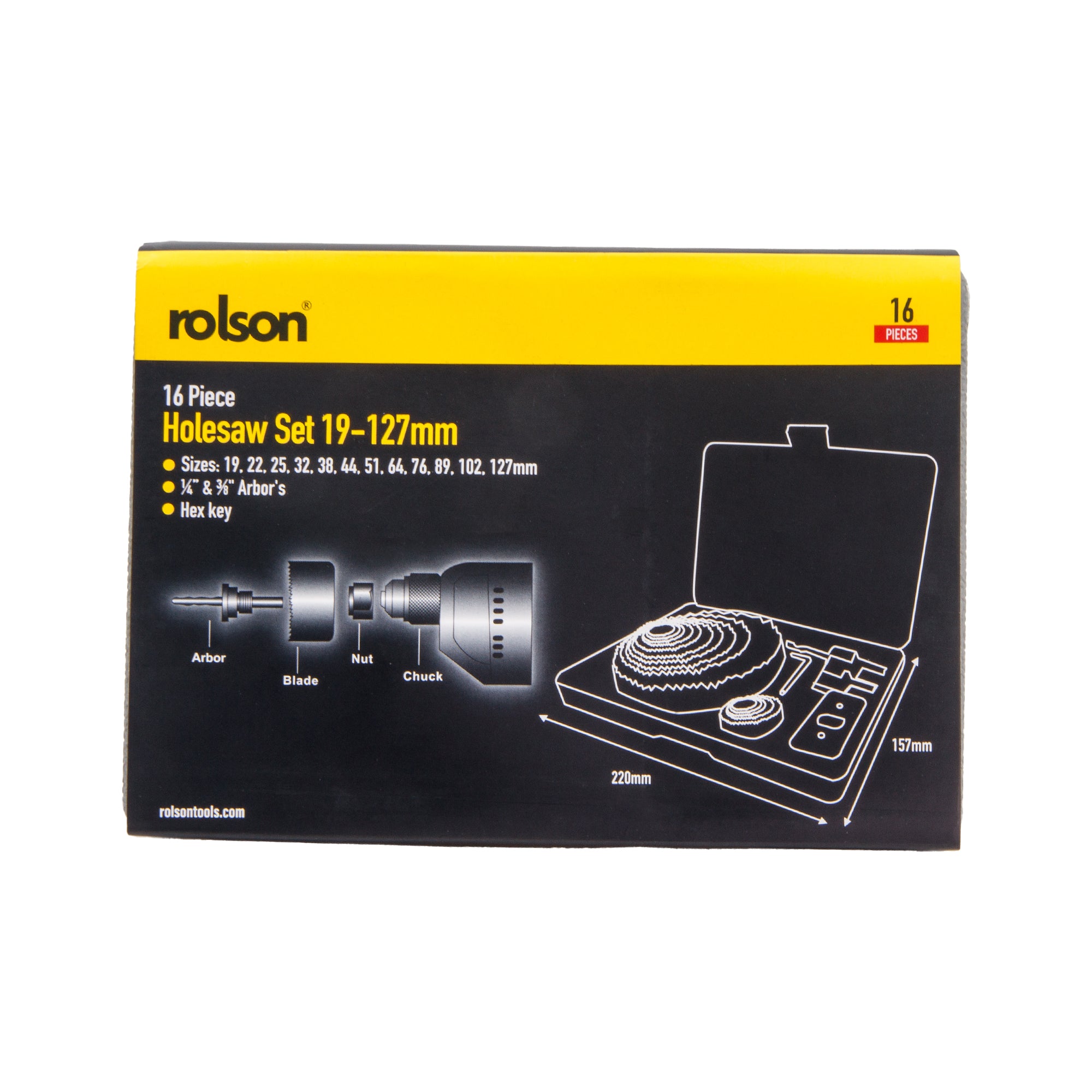 16 Piece Hole Saw Set