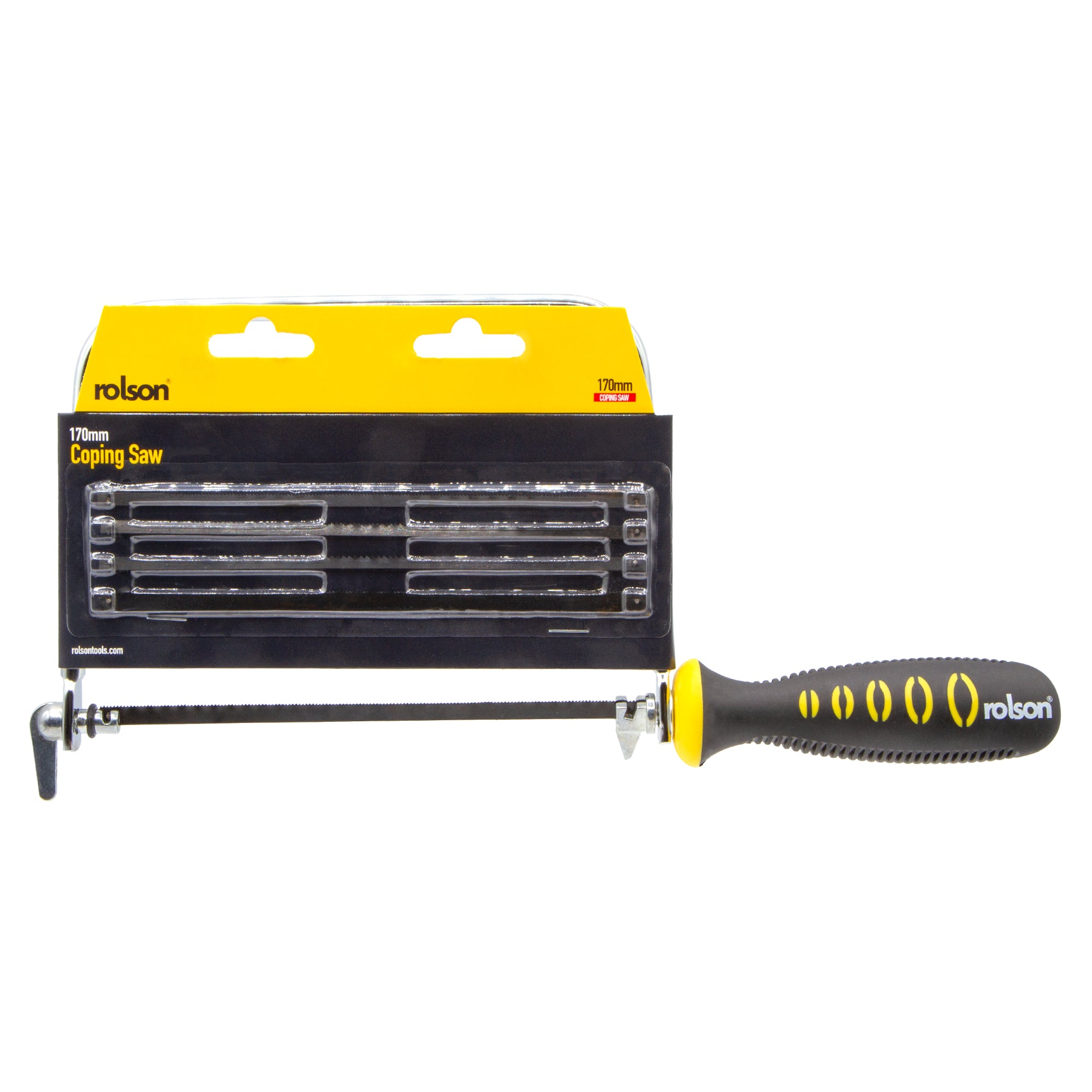 170mm Rubber Grip Coping Saw with 5 Blades