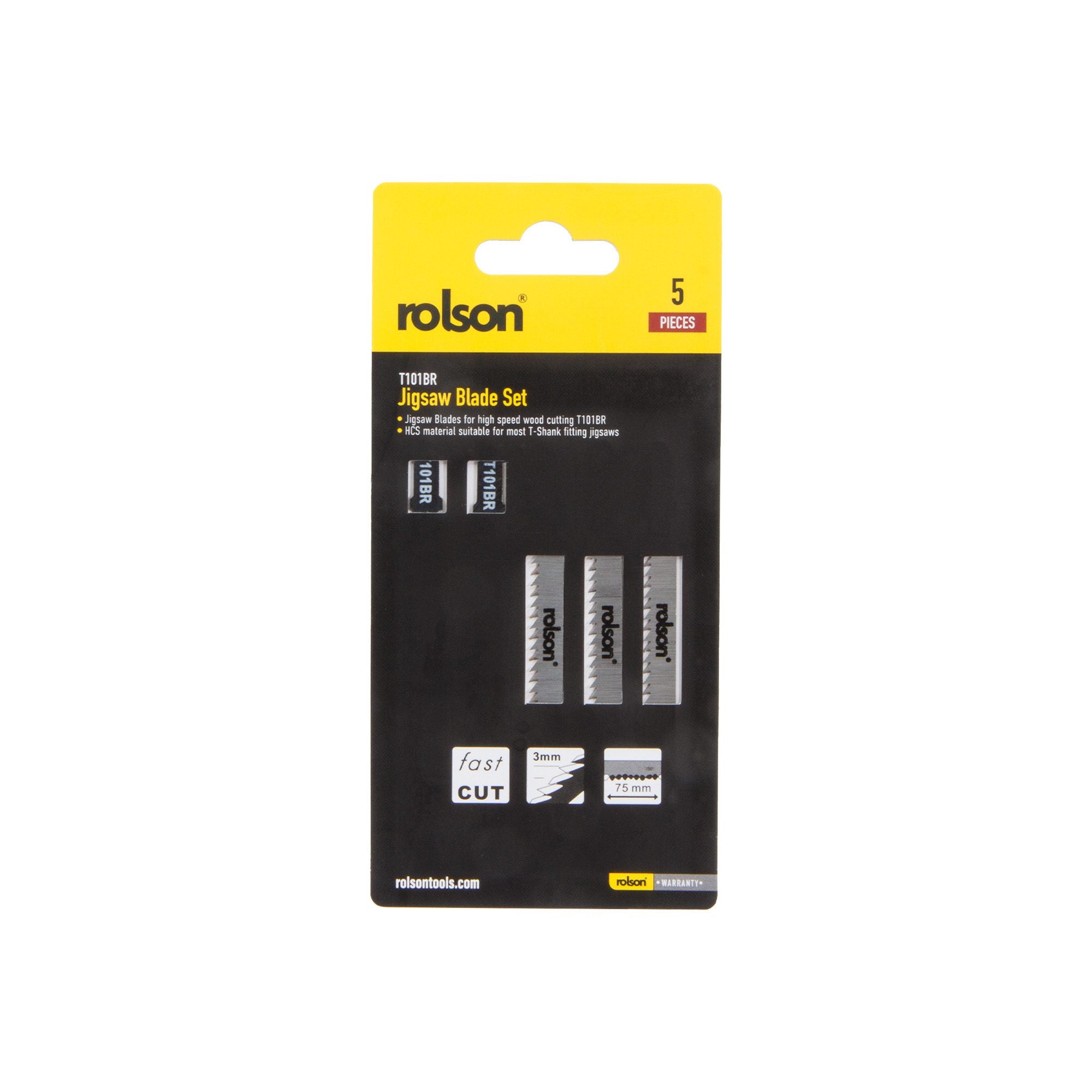 5 Piece Wood Jigsaw Blade Set - (58919) pack