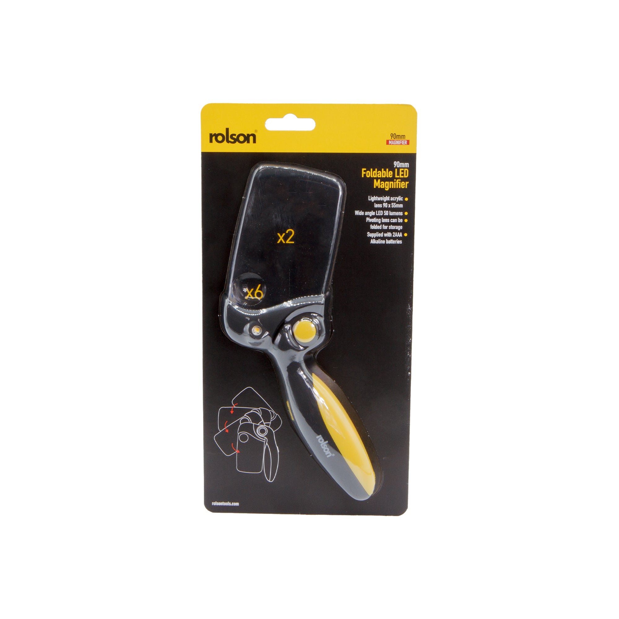 Foldable LED Rectangular Magnifying Glass