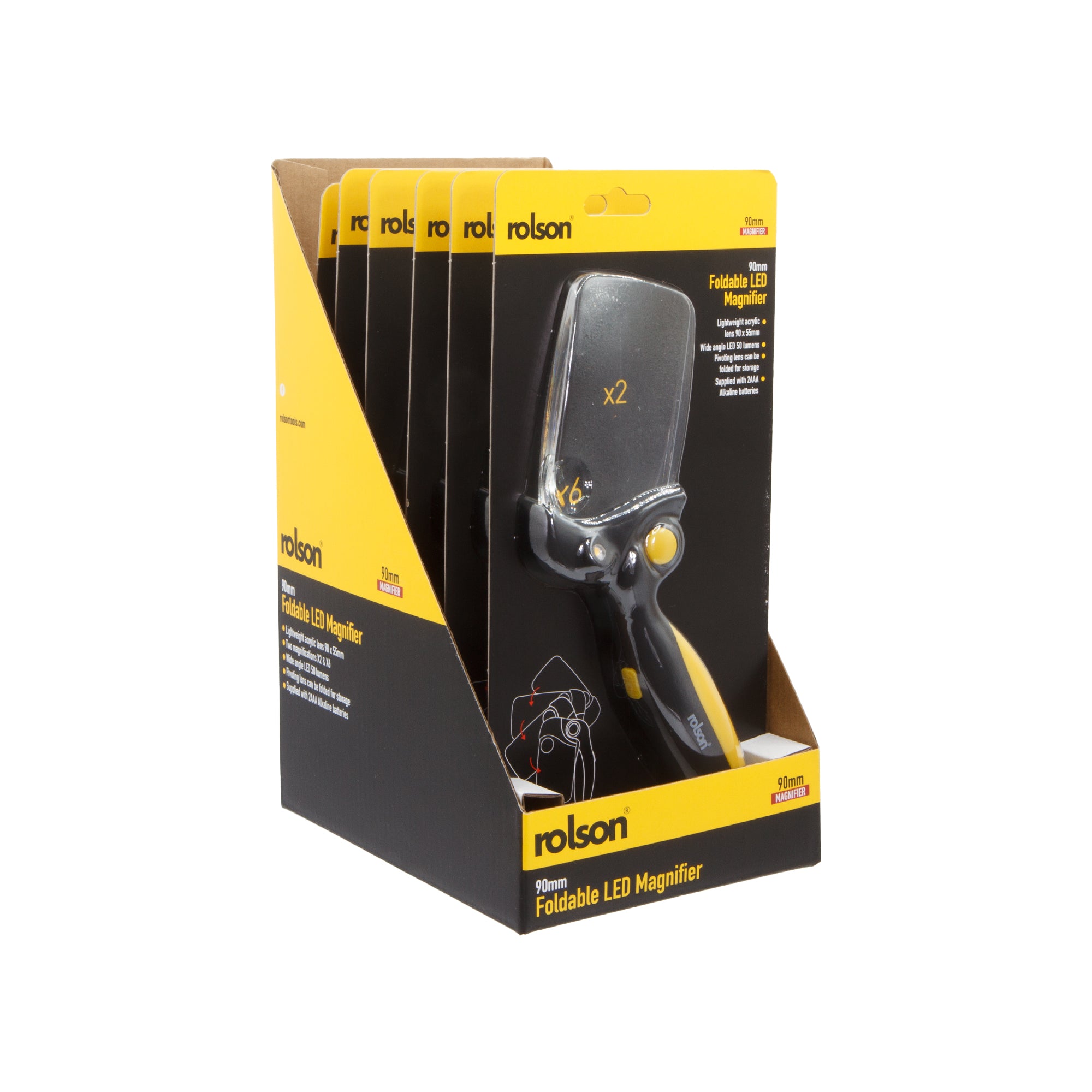 Foldable LED Rectangular Magnifying Glass