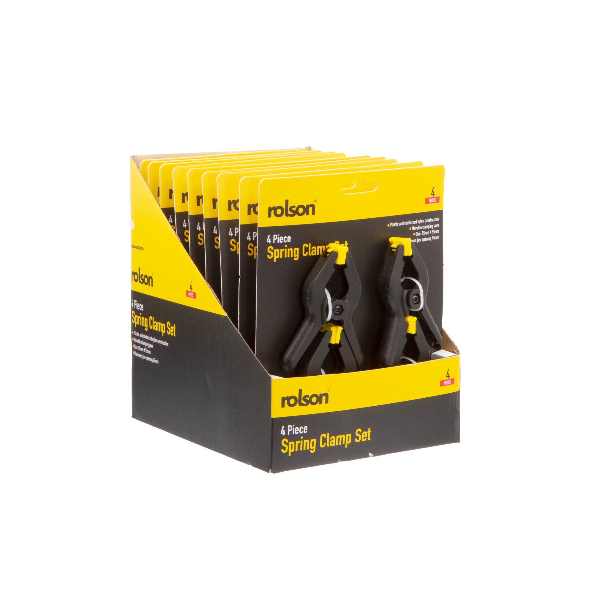 4 Piece 90mm Spring Clamp Set