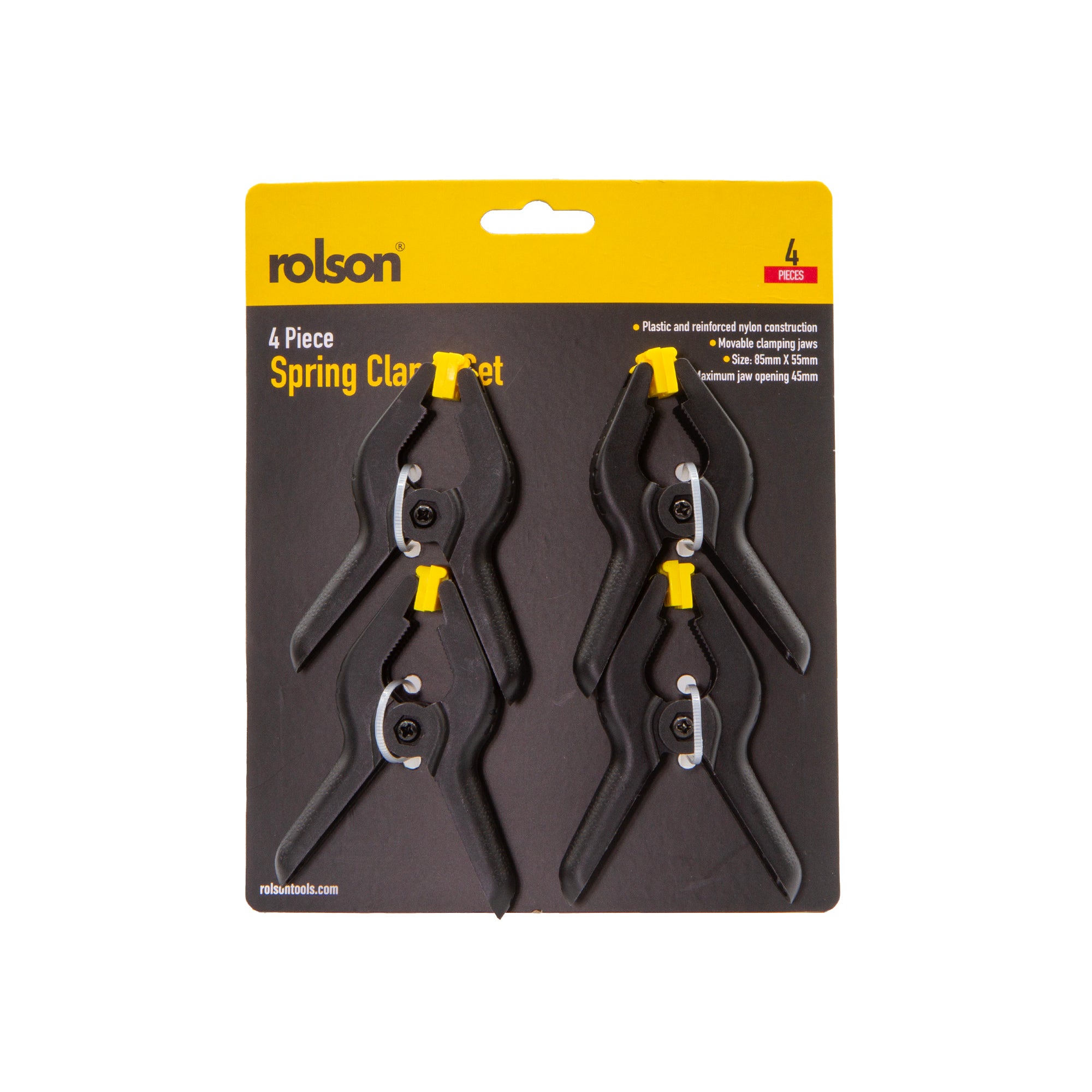 4 Piece 90mm Spring Clamp Set