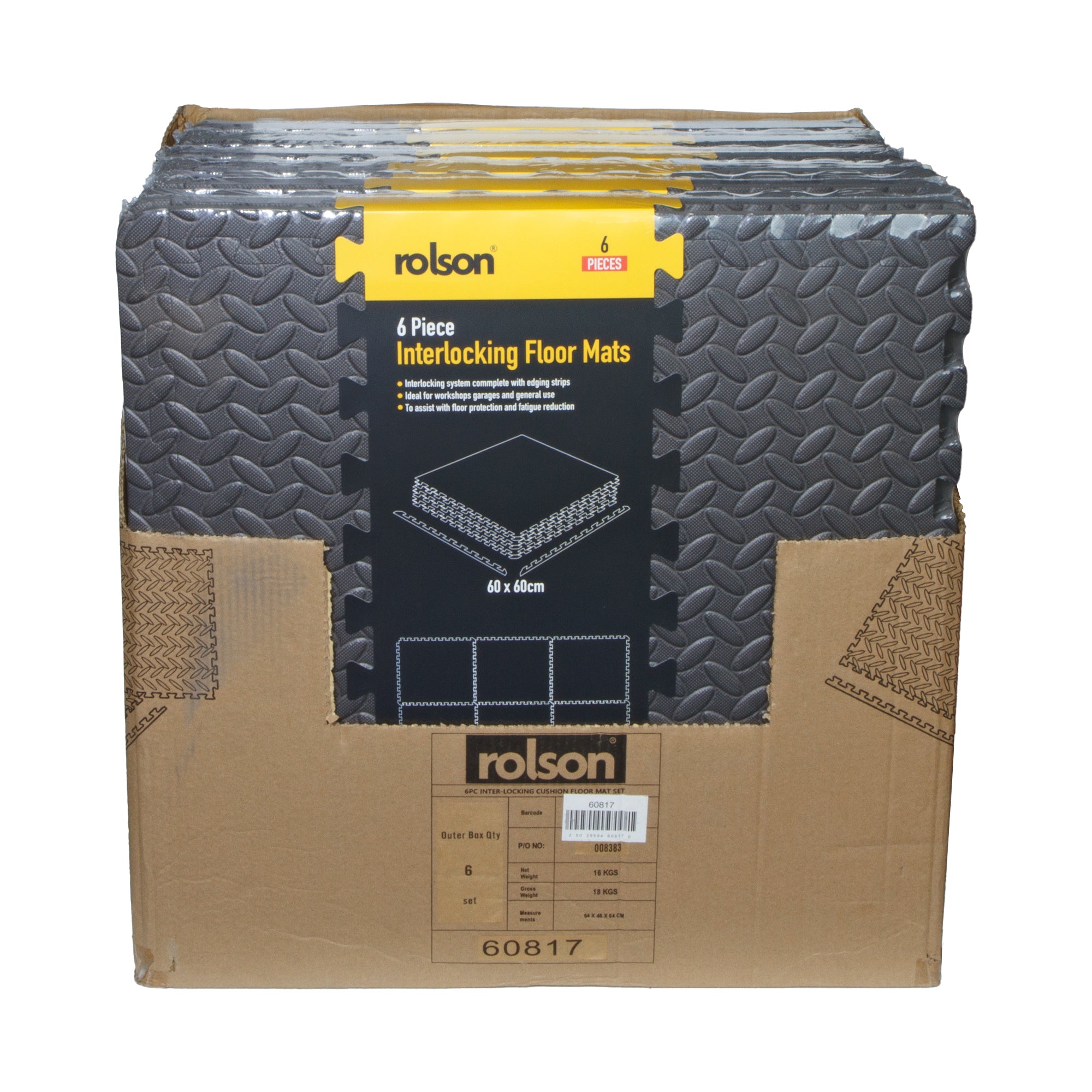 6 Piece Interlocking Floor Mats