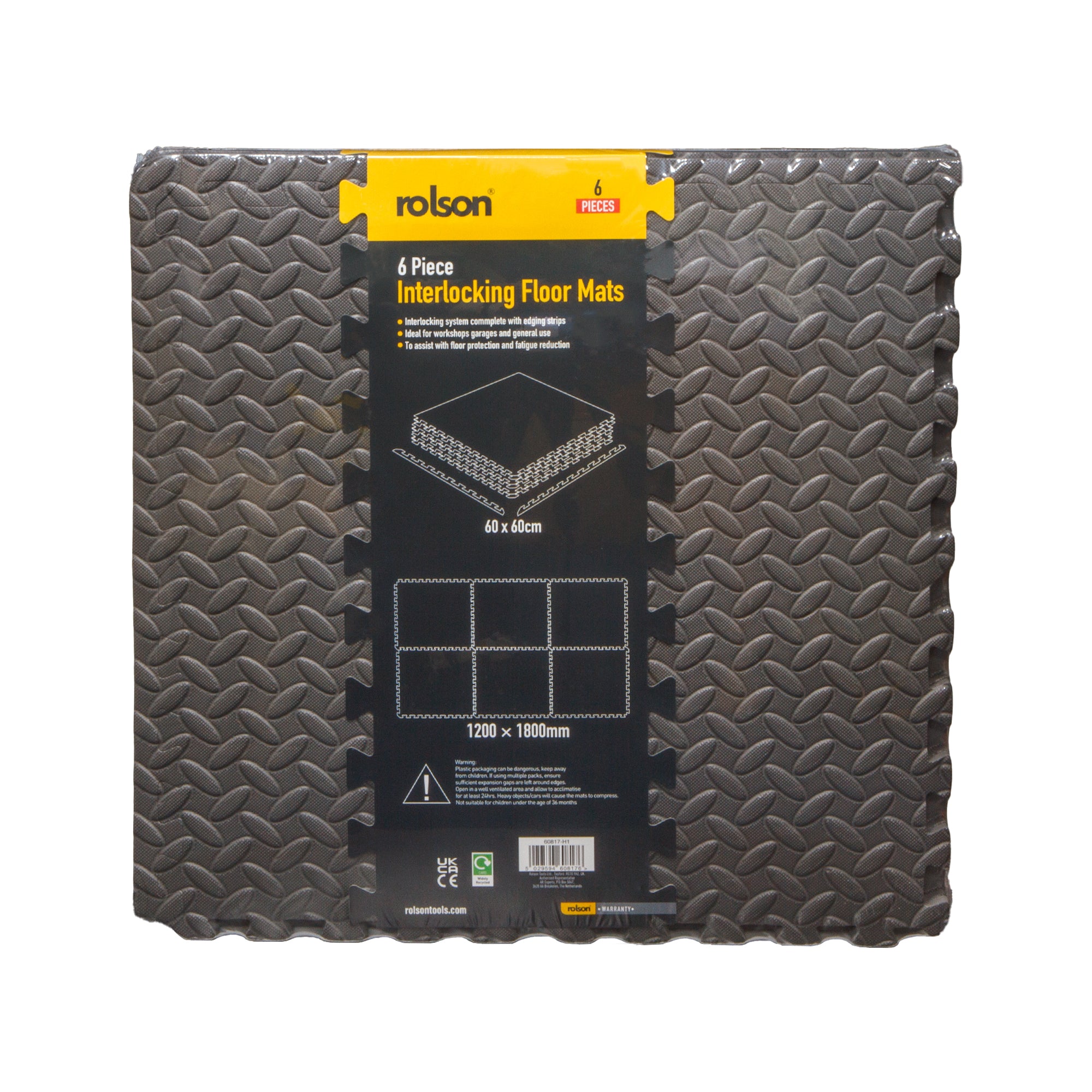 6 Piece Interlocking Floor Mats