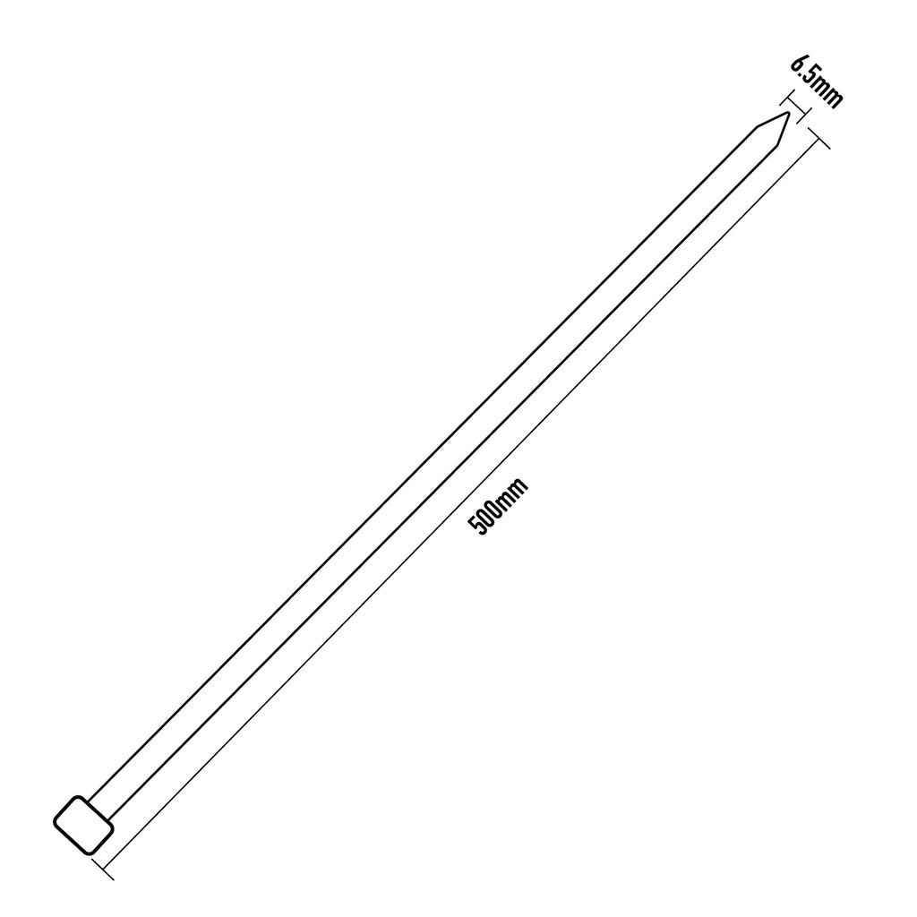 30 Piece x 500mm White Cable Ties