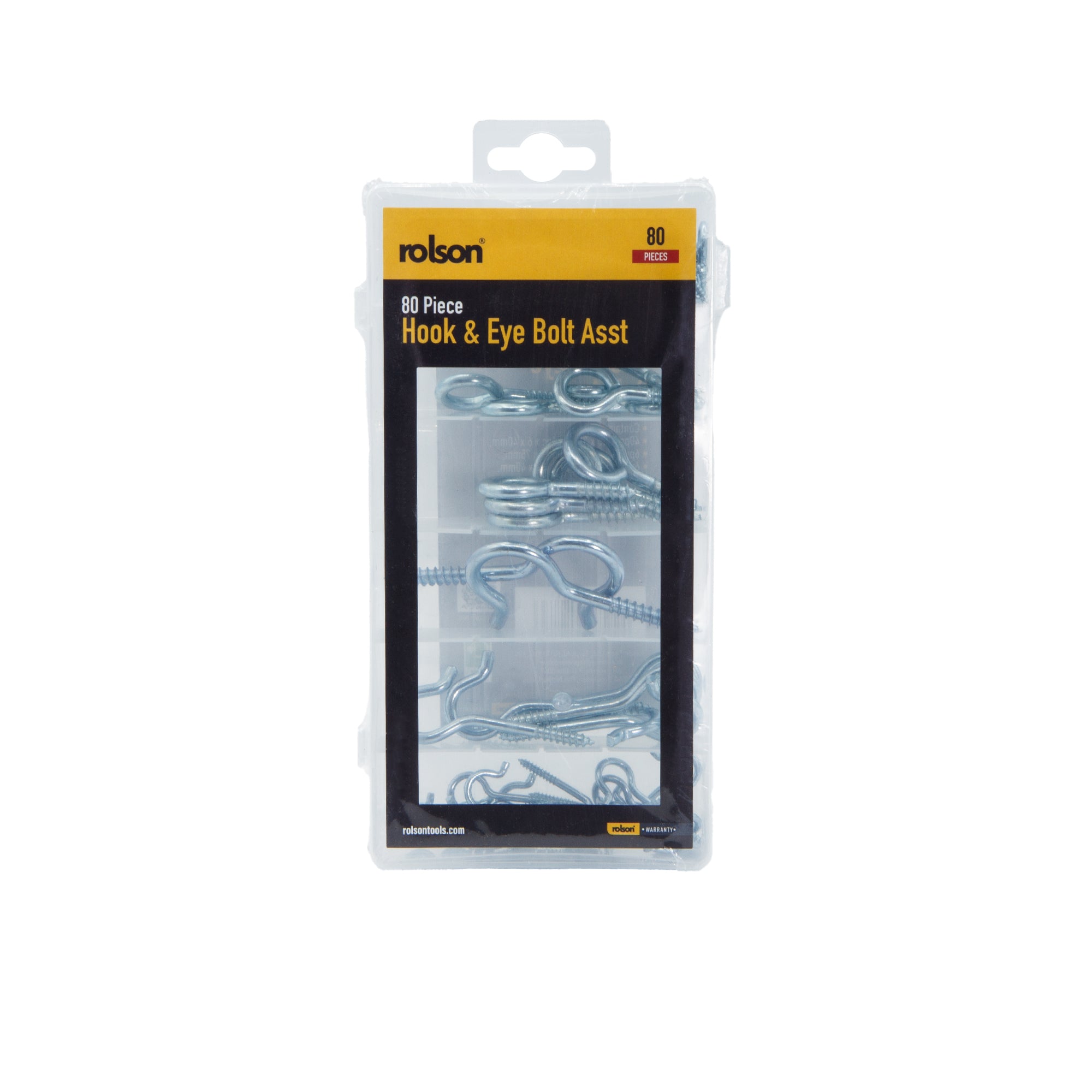 80 Piece Hook & Eye Bolt Asst