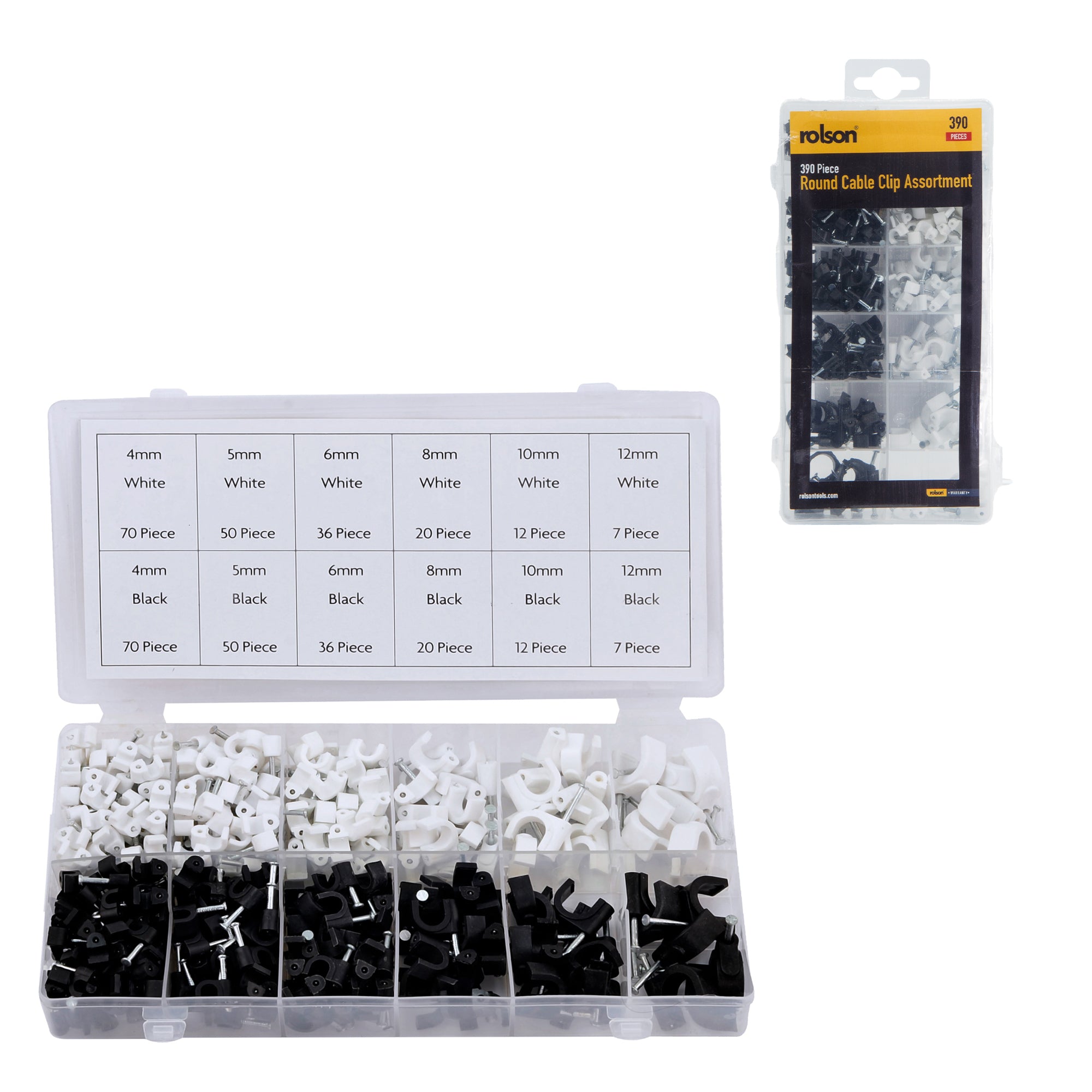 390 Piece Cable Clip Assortment