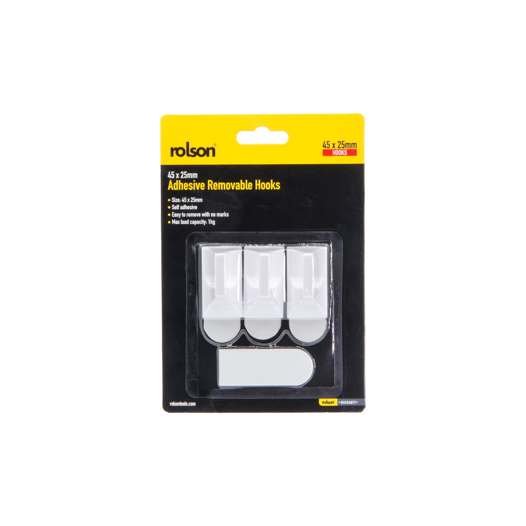 3 Piece Adhesive Removable Hooks