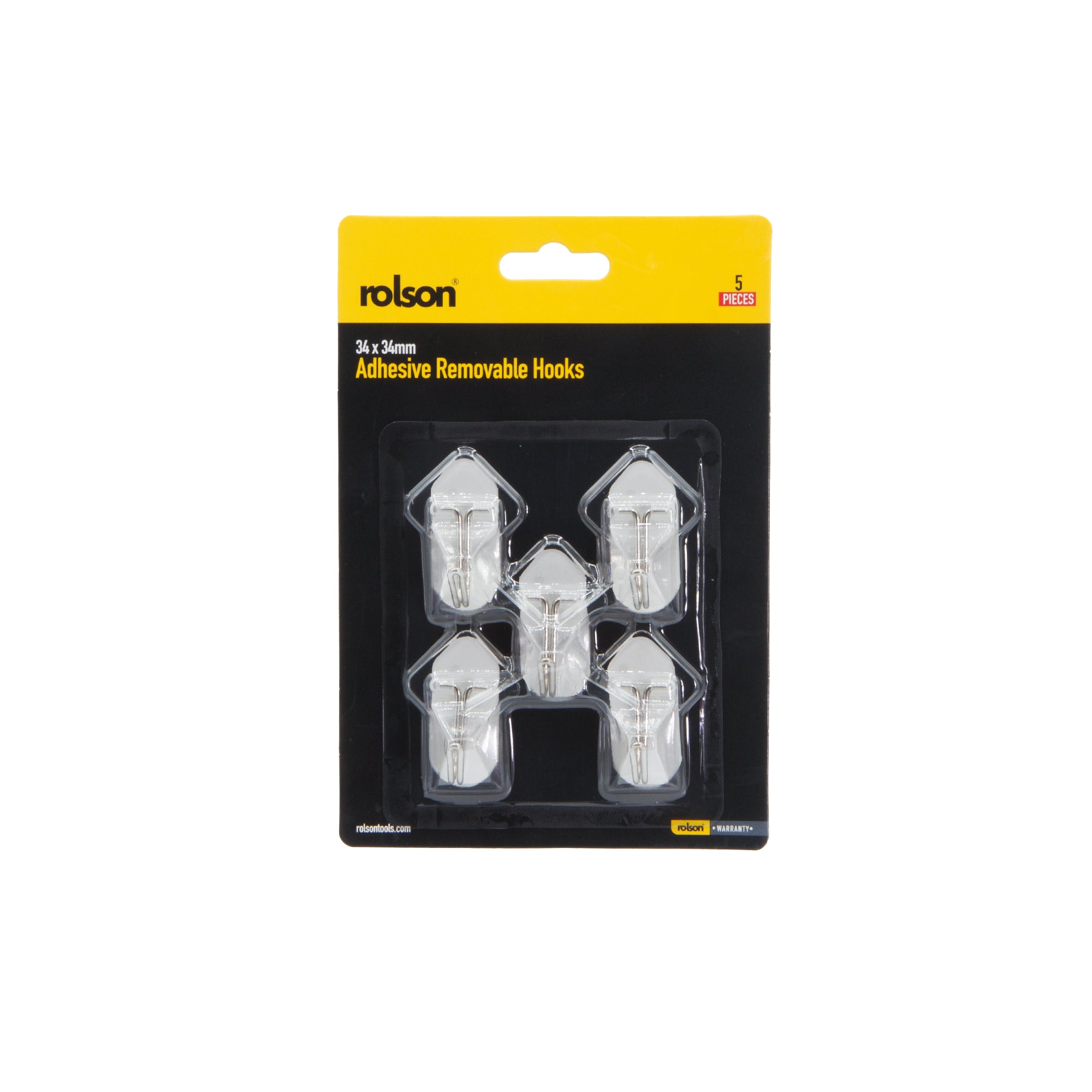 5 Piece Adhesive Removable Hooks