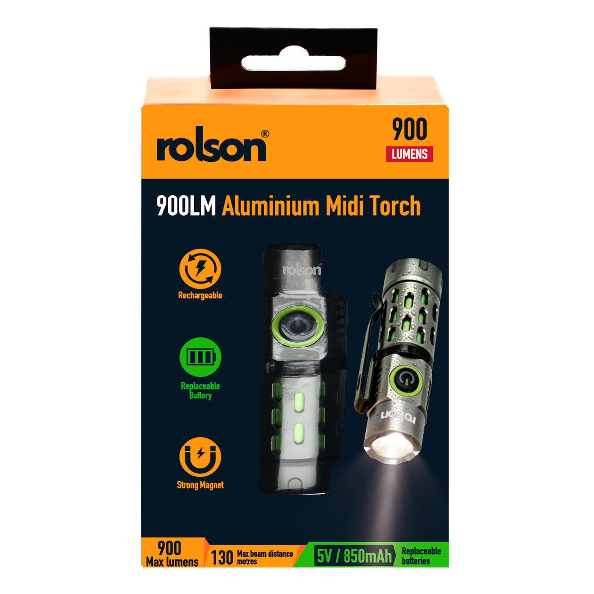 PRE-ORDER: 900LM Aluminium Midi Torch